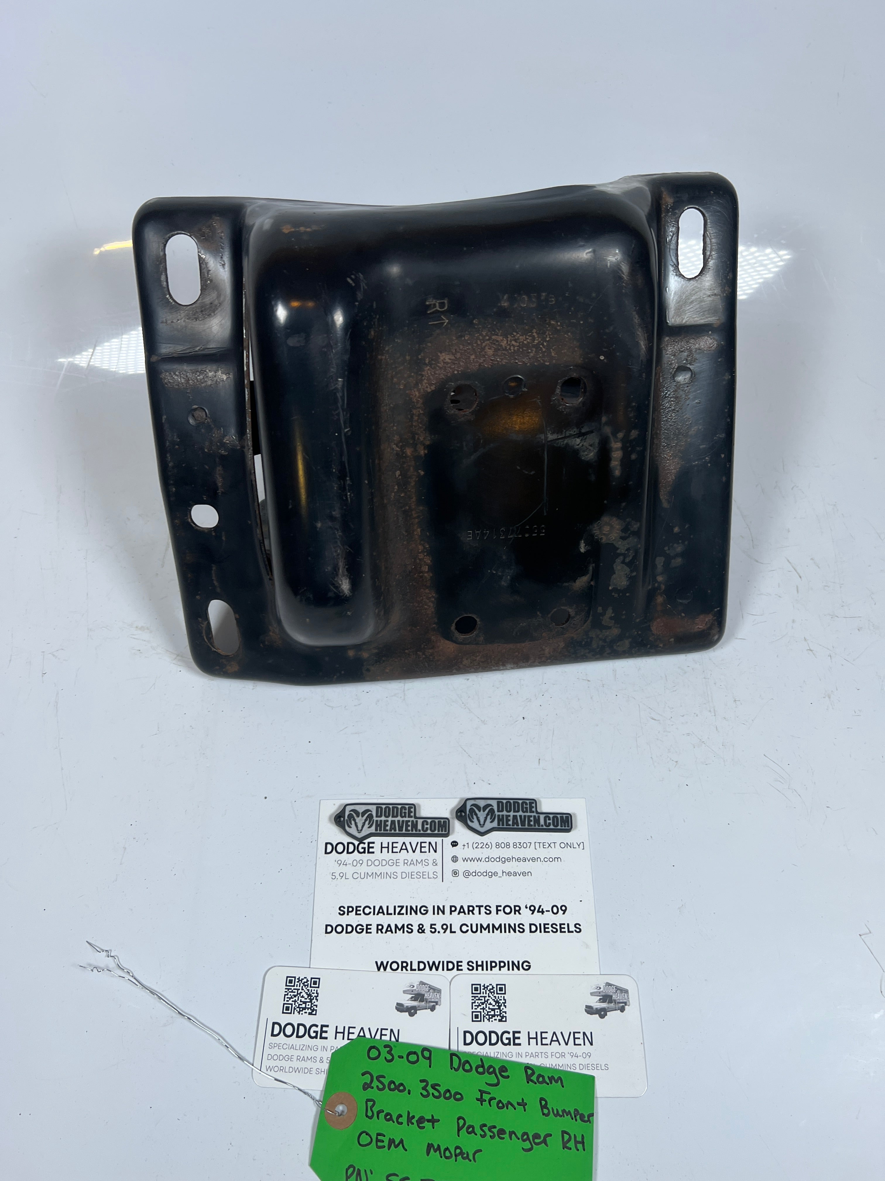 2003-2009 Dodge Ram 2500 3500 Front Bumper Bracket Passenger RH