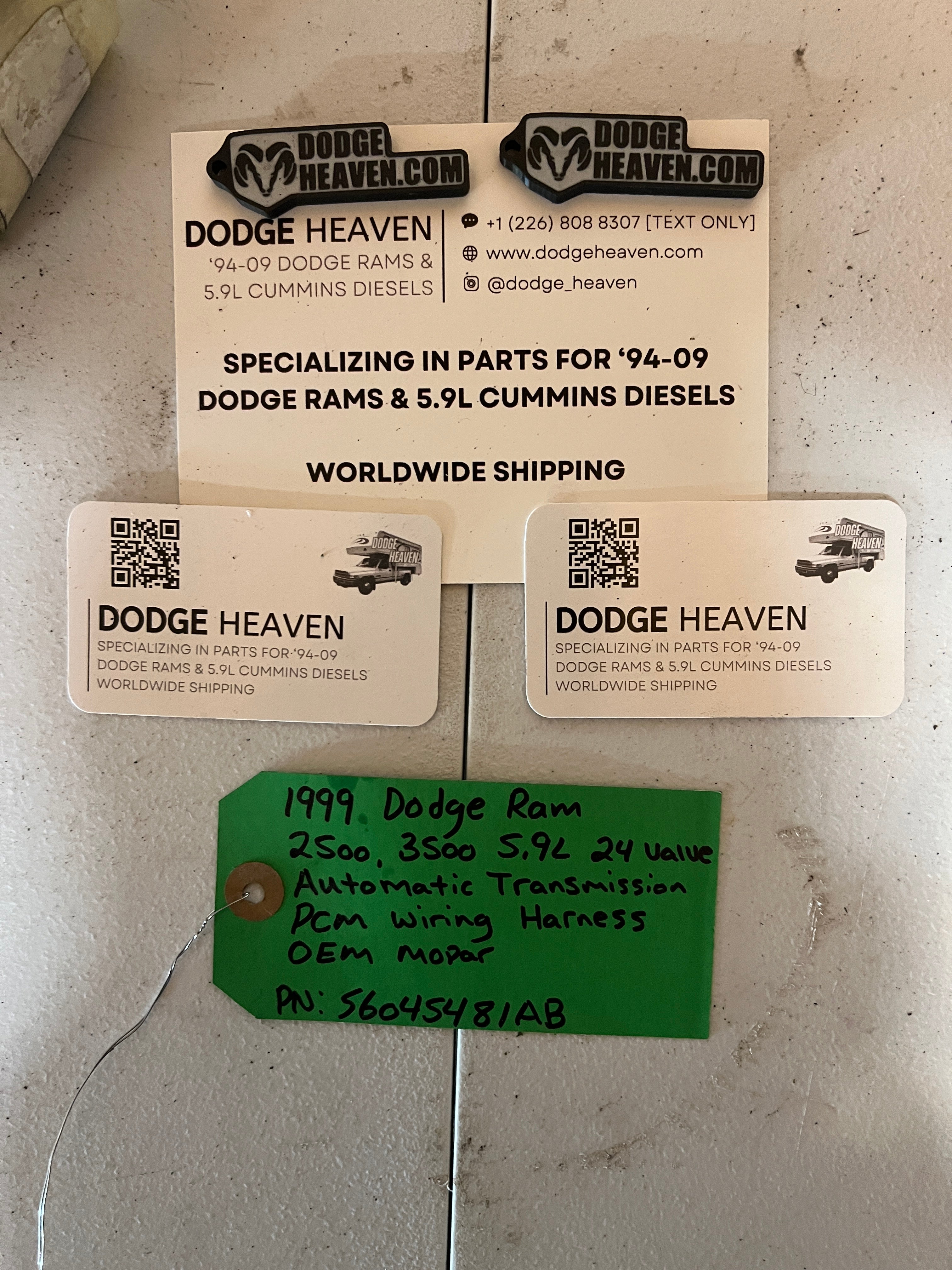 1999-1999 Dodge Ram 5.9L 24V 5.9L Cummins Auto Trans PCM Wiring Harness