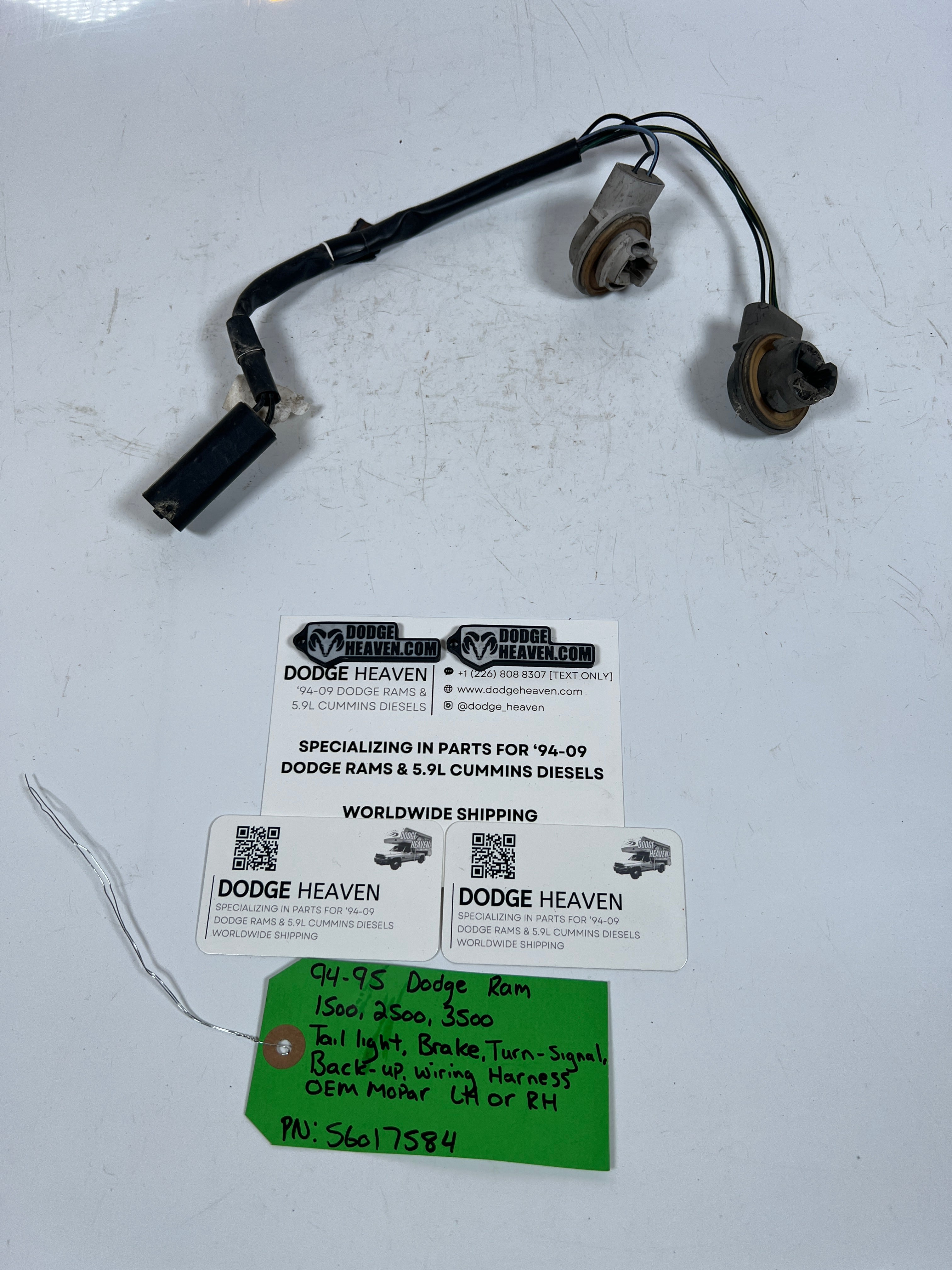 1994-1995 Dodge Ram 1500-3500 Tail light Jumper Wiring Harness