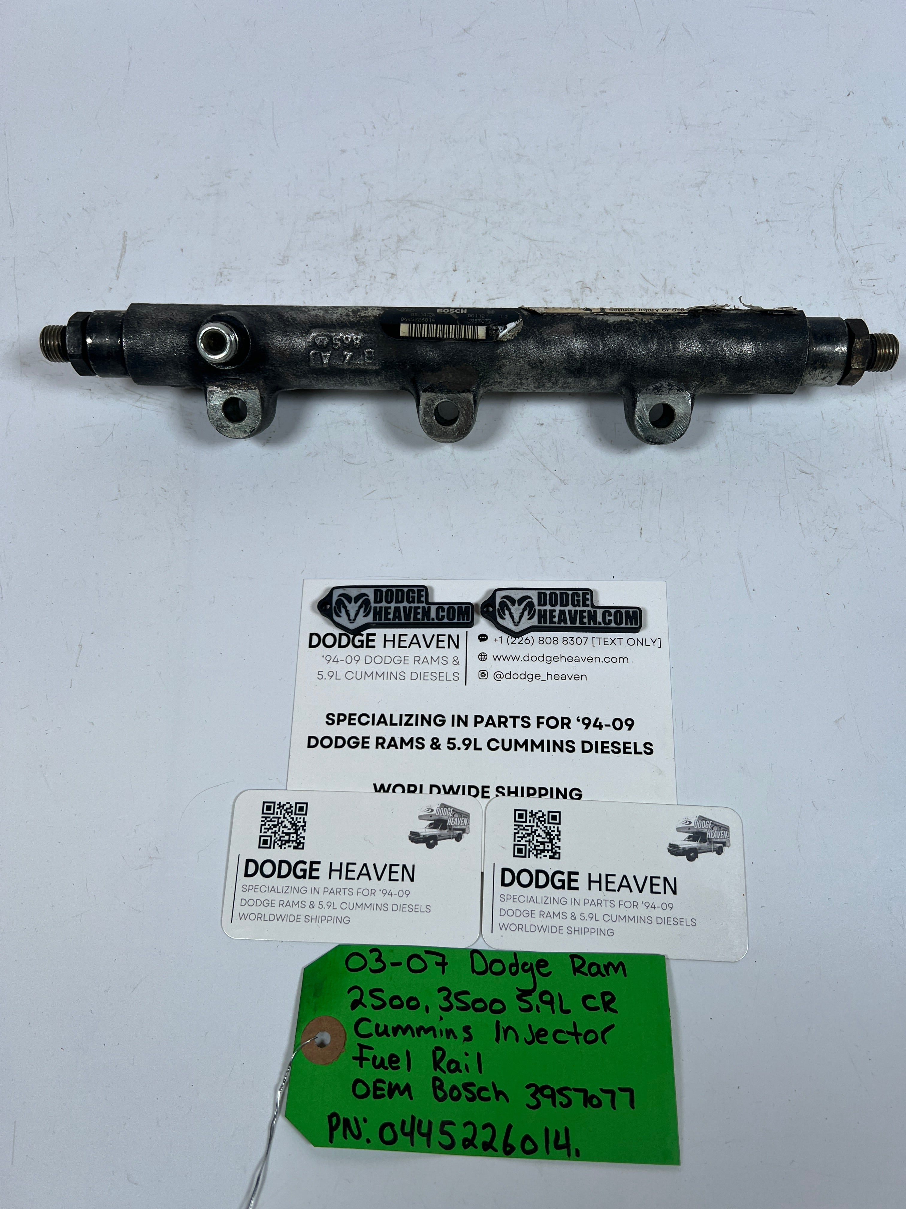 2003-2007 Dodge Ram Cummins 24V 5.9L Genuine Bosch Fuel Rail (OEM)