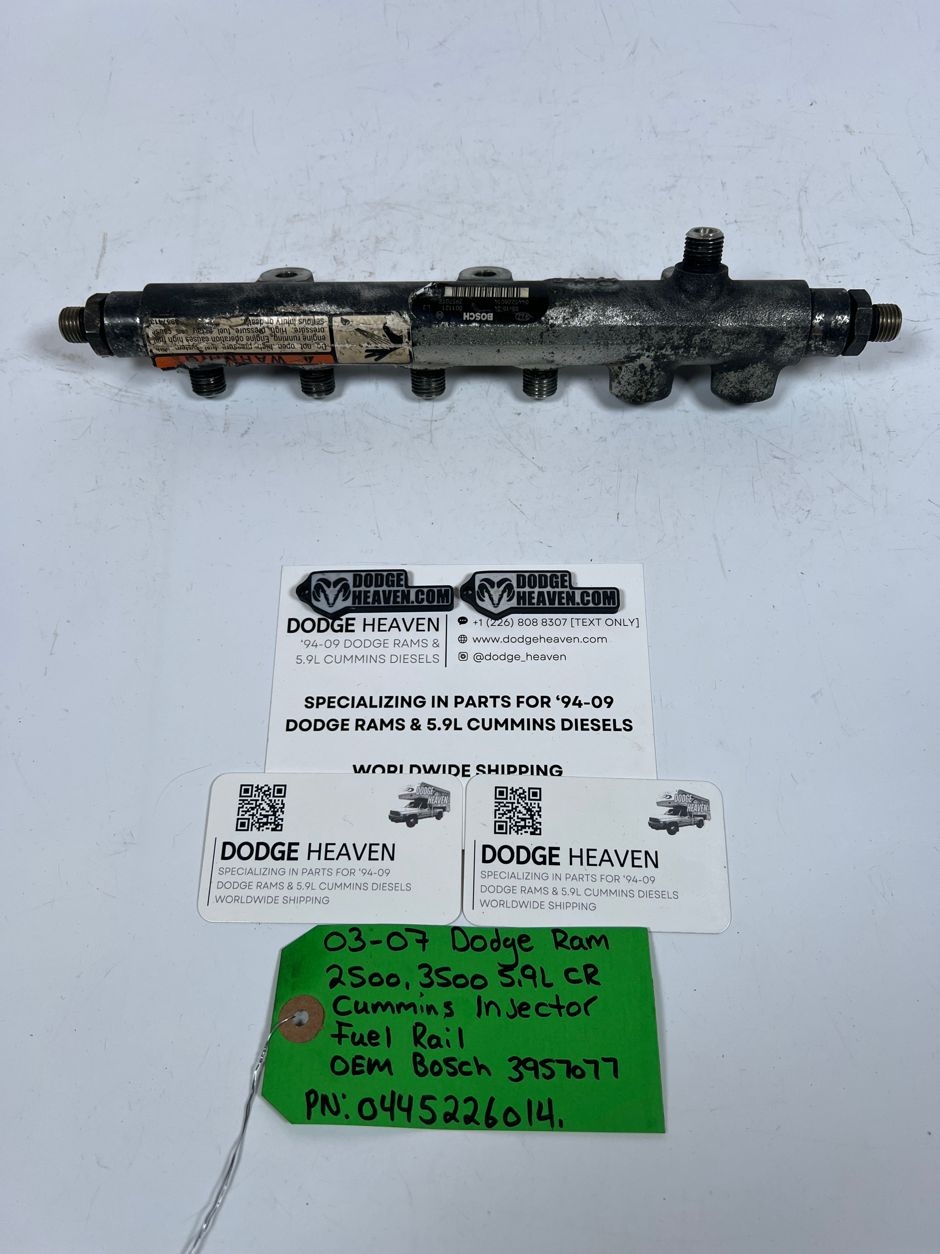 2003-2007 Dodge Ram Cummins 24V 5.9L Genuine Bosch Fuel Rail (OEM)