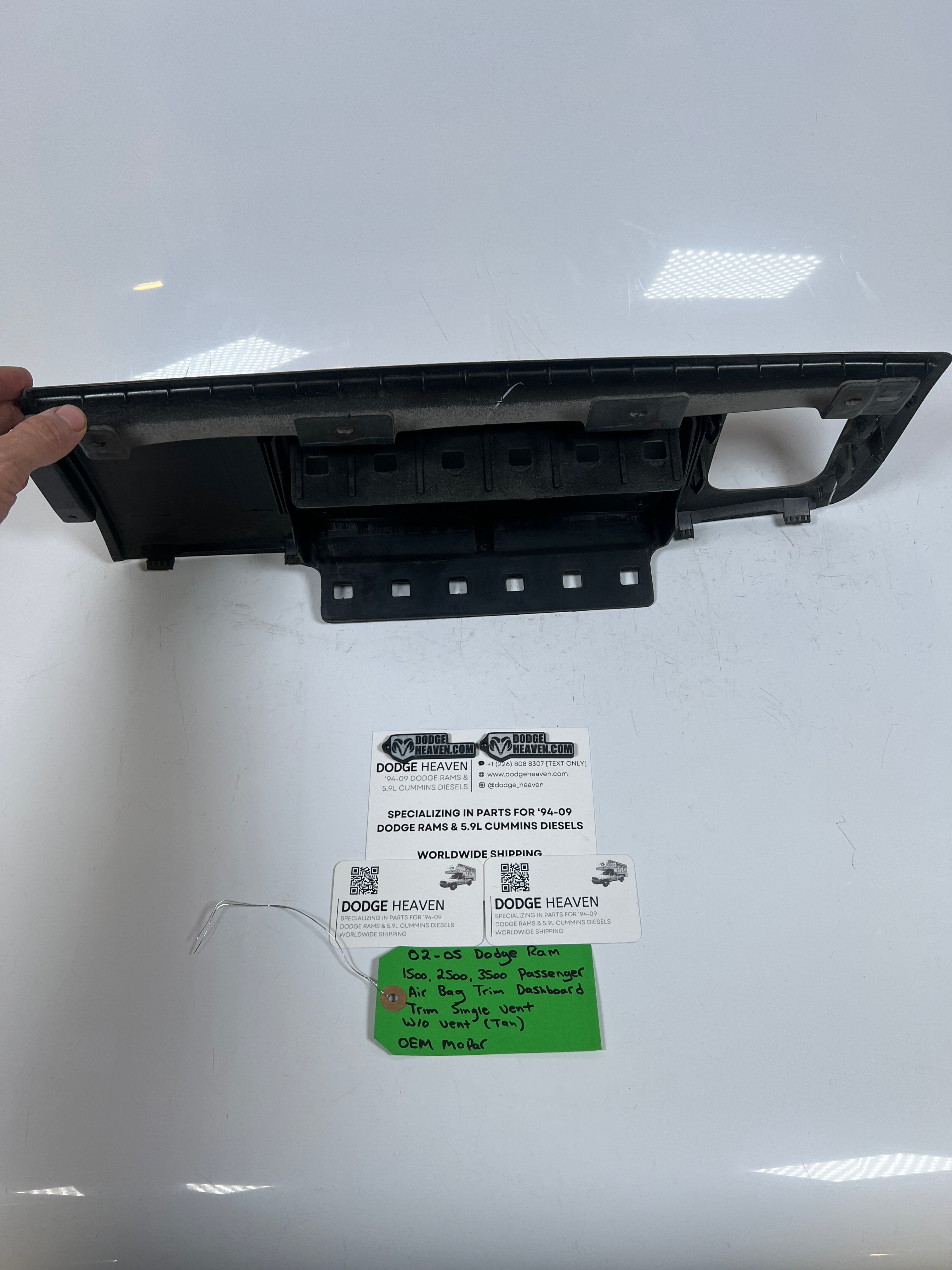 2002-2005 Dodge Ram 1500-3500 Passenger Dashboard Trim Cover Tan