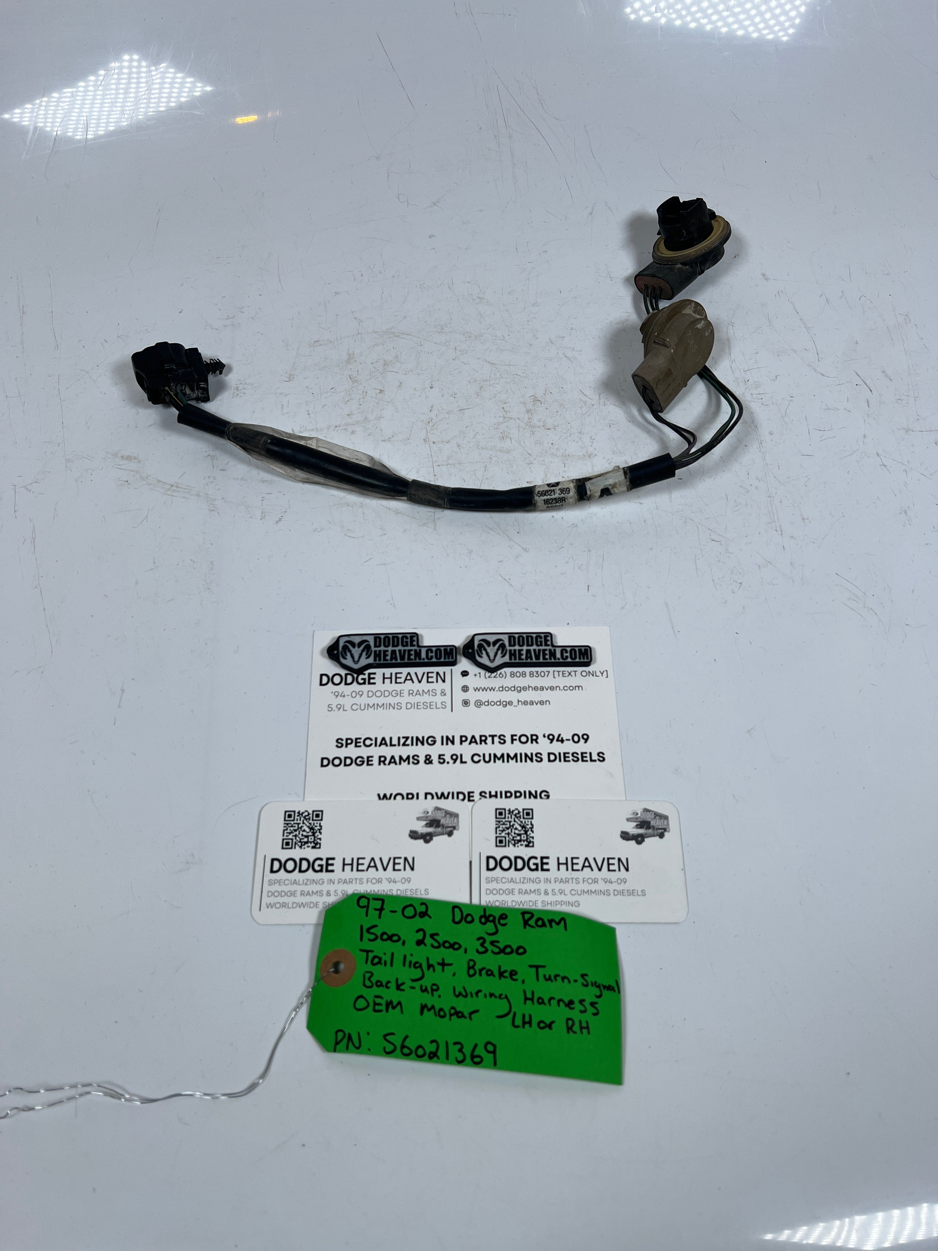1997-2002 Dodge Ram 1500 2500 3500 Rear Tail Light Wiring Harness (OEM)