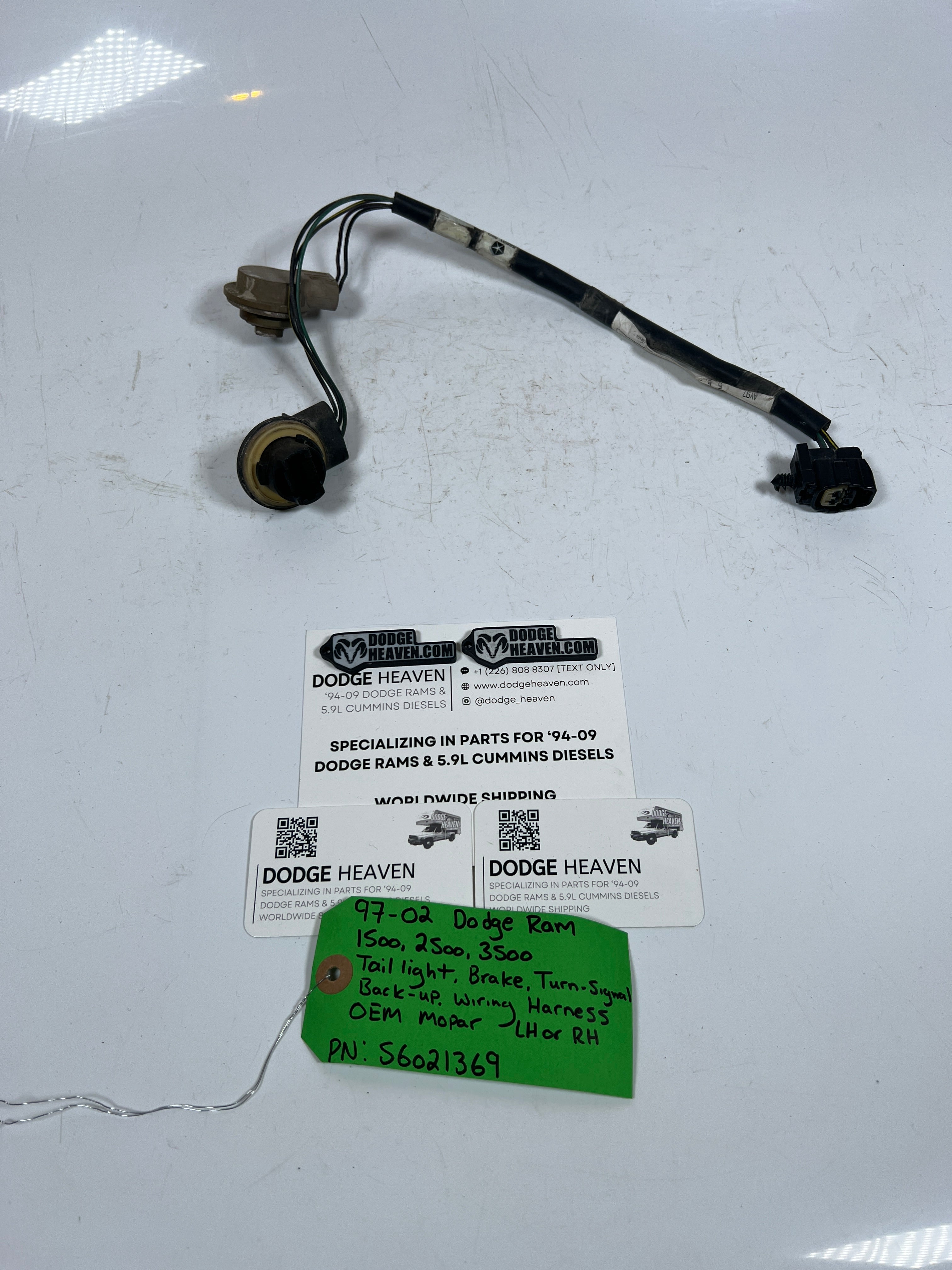 1997-2002 Dodge Ram 1500 2500 3500 Rear Tail Light Wiring Harness (OEM)