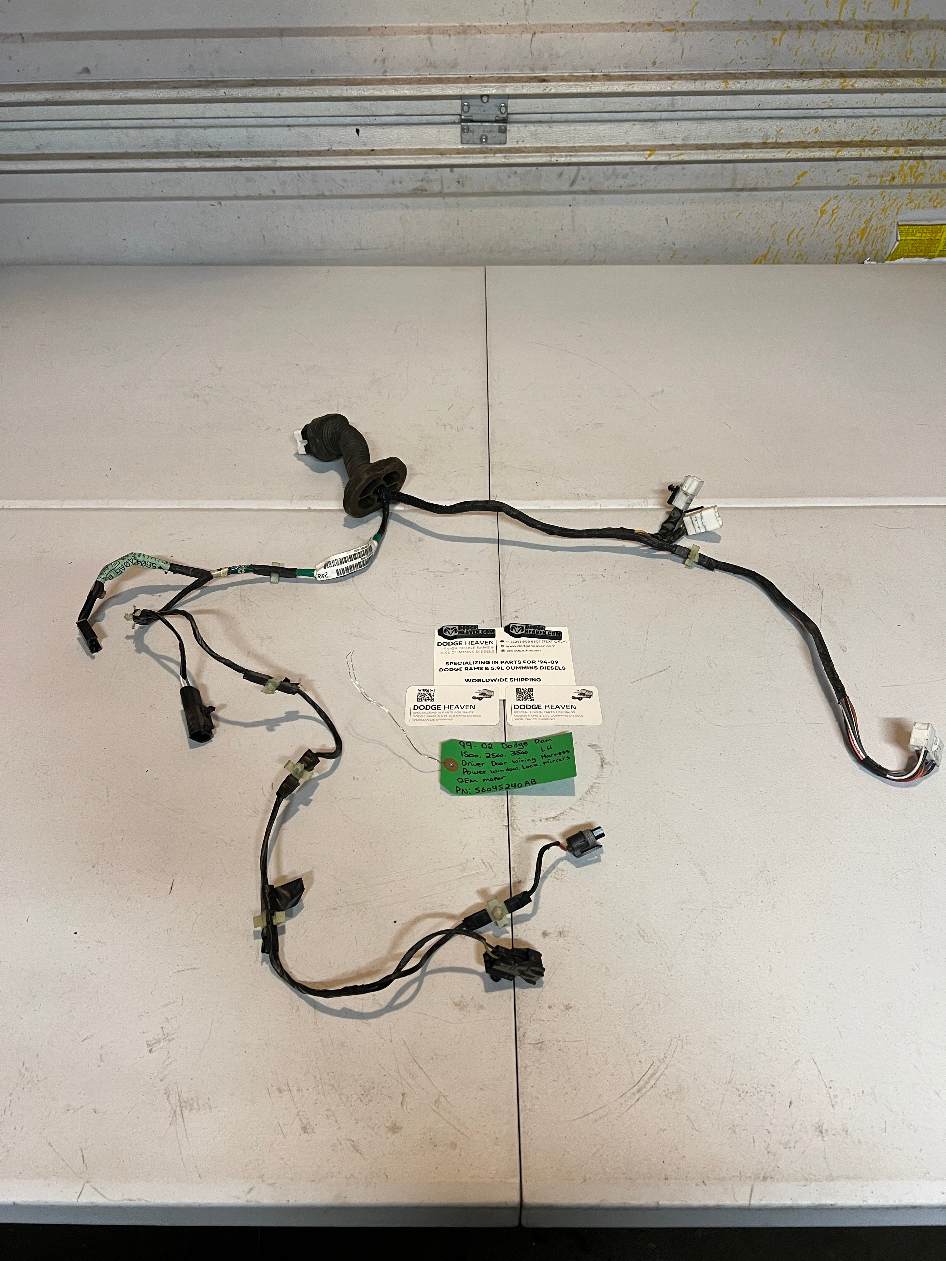 1999-2002 Dodge Ram Power Driver Door Wiring Harness