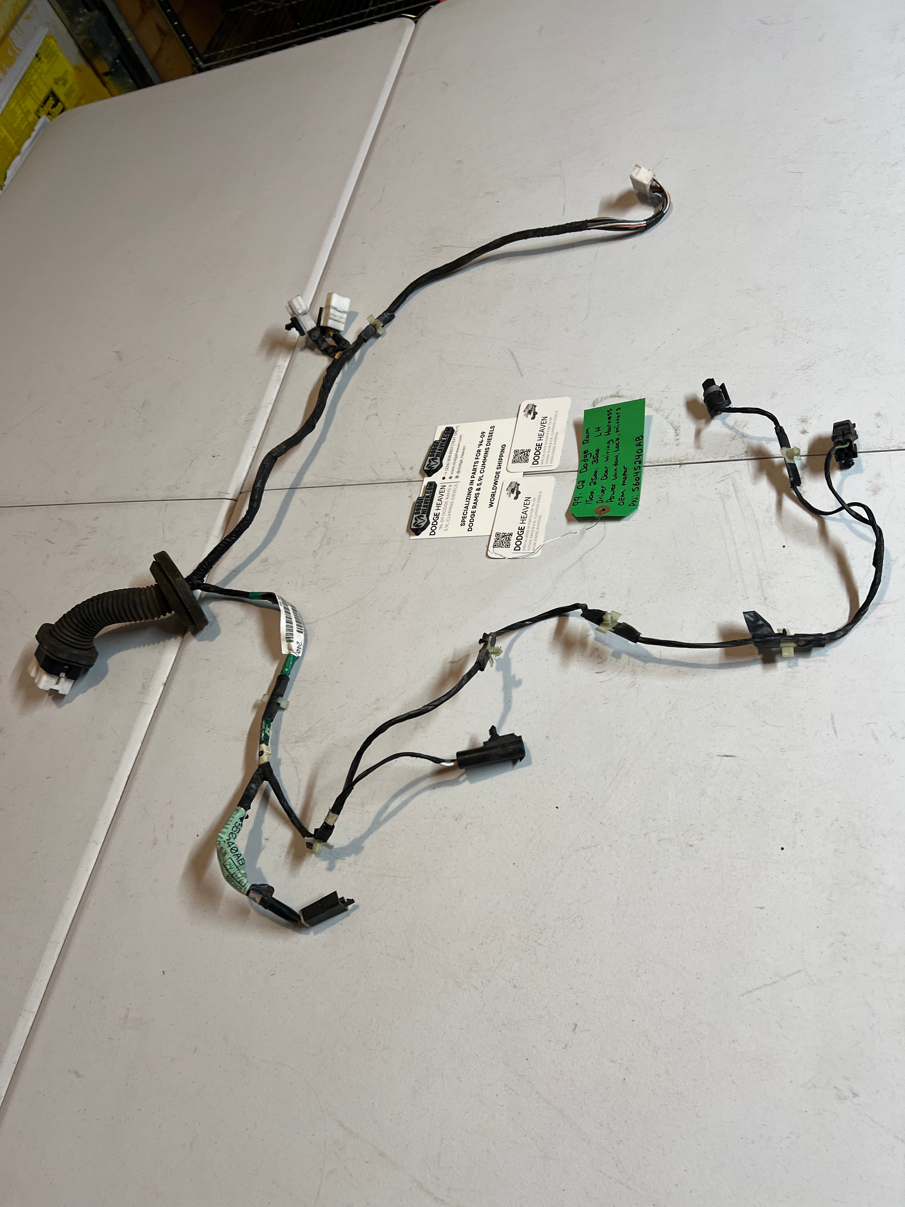 1999-2002 Dodge Ram Power Driver Door Wiring Harness