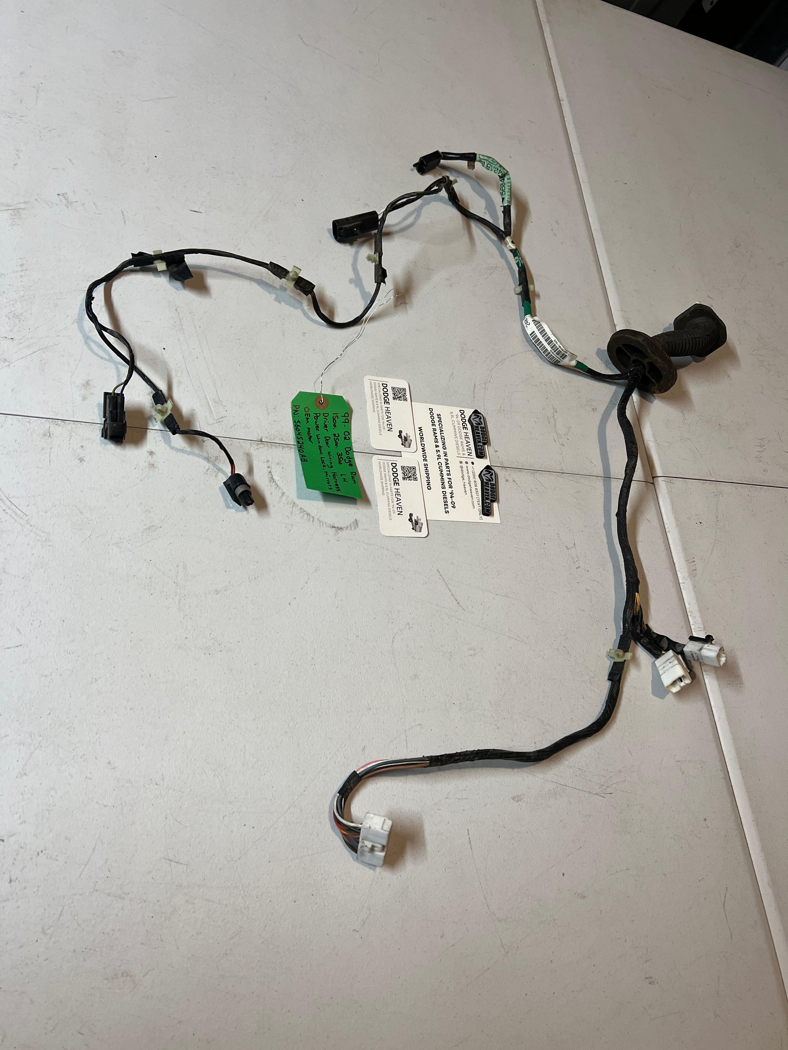 1999-2002 Dodge Ram Power Driver Door Wiring Harness