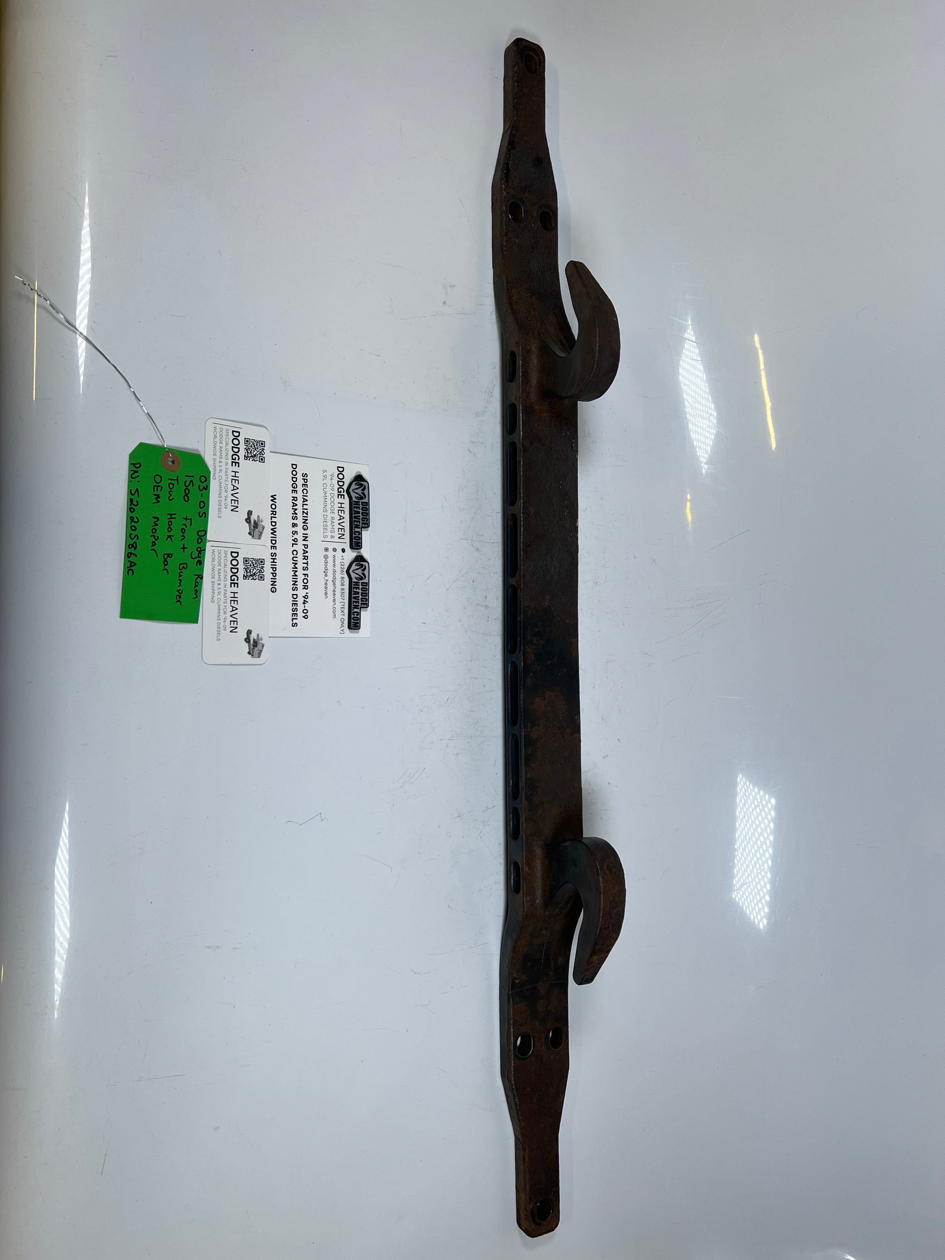 2003-2005 Dodge Ram 1500 4x4 Front Bumper Tow Hook Bar