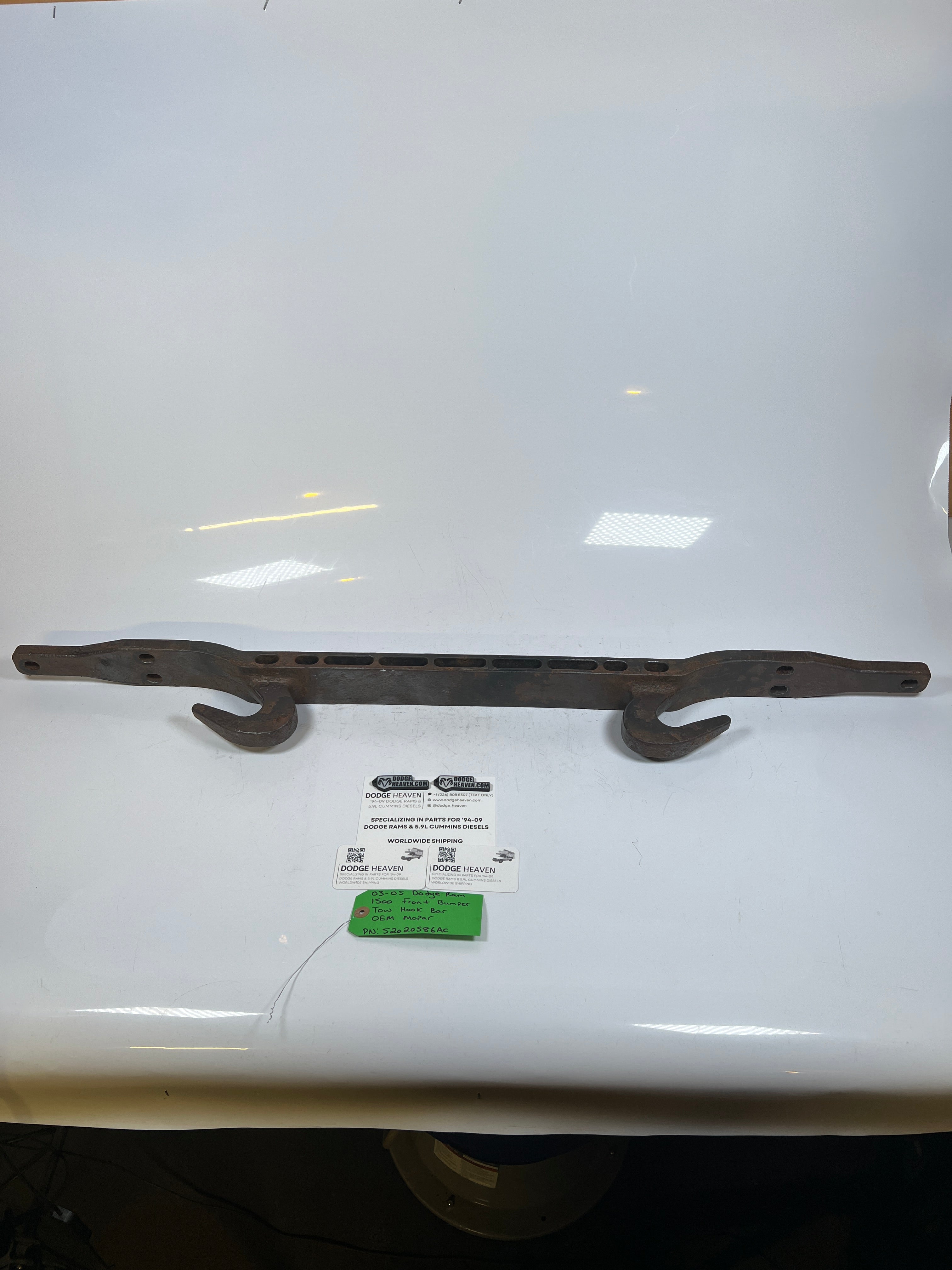 2003-2005 Dodge Ram 1500 4x4 Front Bumper Tow Hook Bar