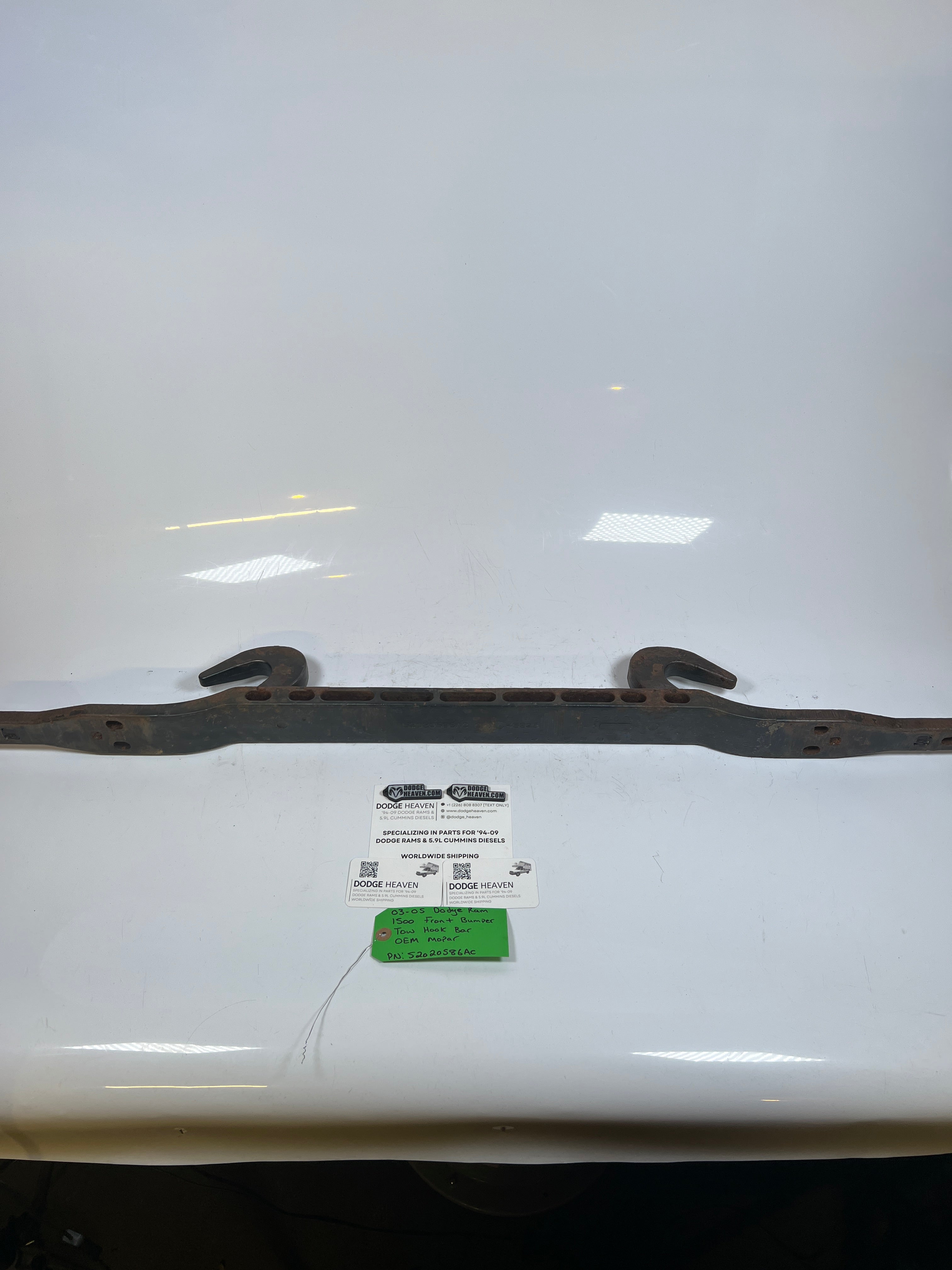 2003-2005 Dodge Ram 1500 4x4 Front Bumper Tow Hook Bar