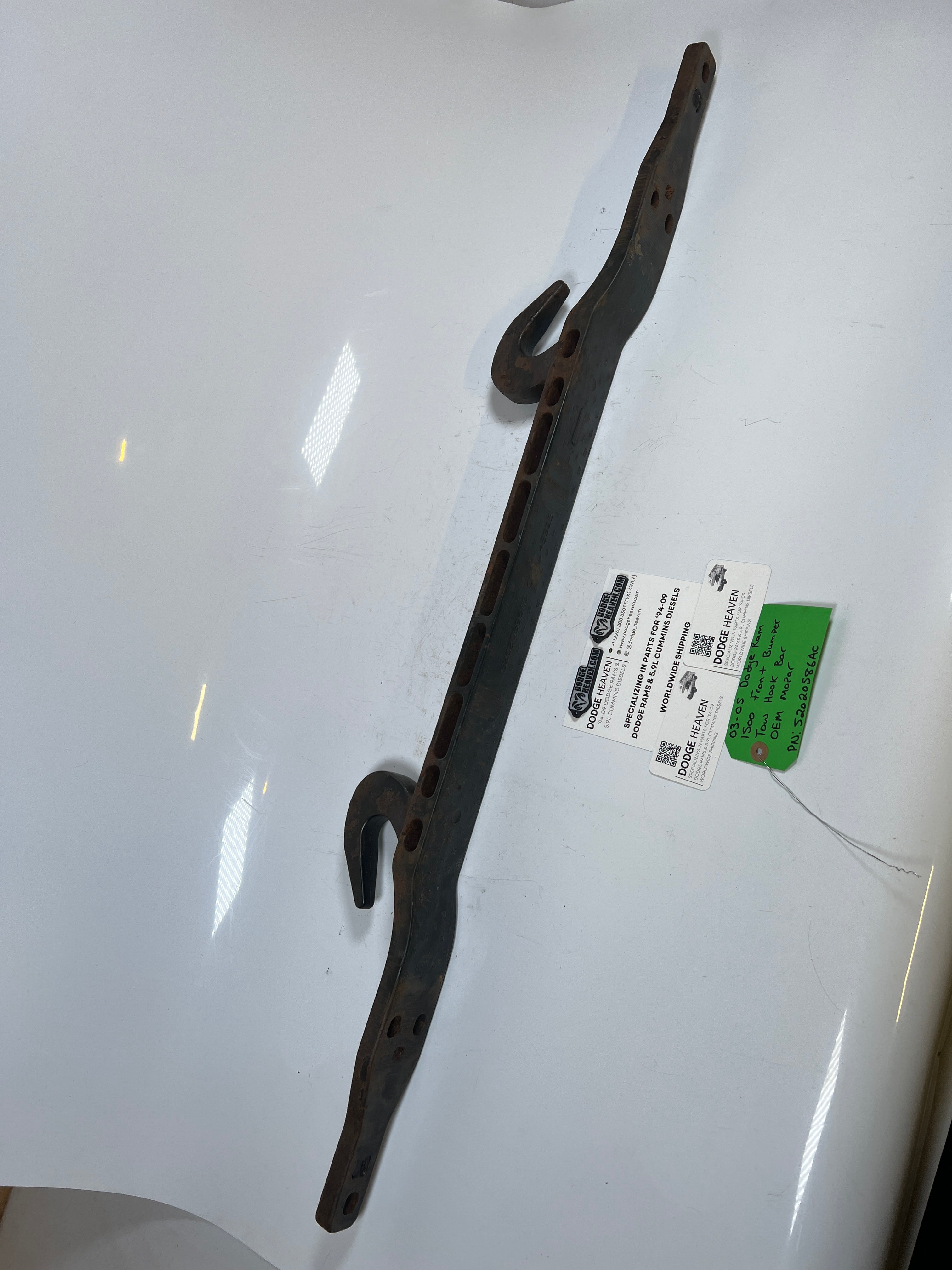 2003-2005 Dodge Ram 1500 4x4 Front Bumper Tow Hook Bar