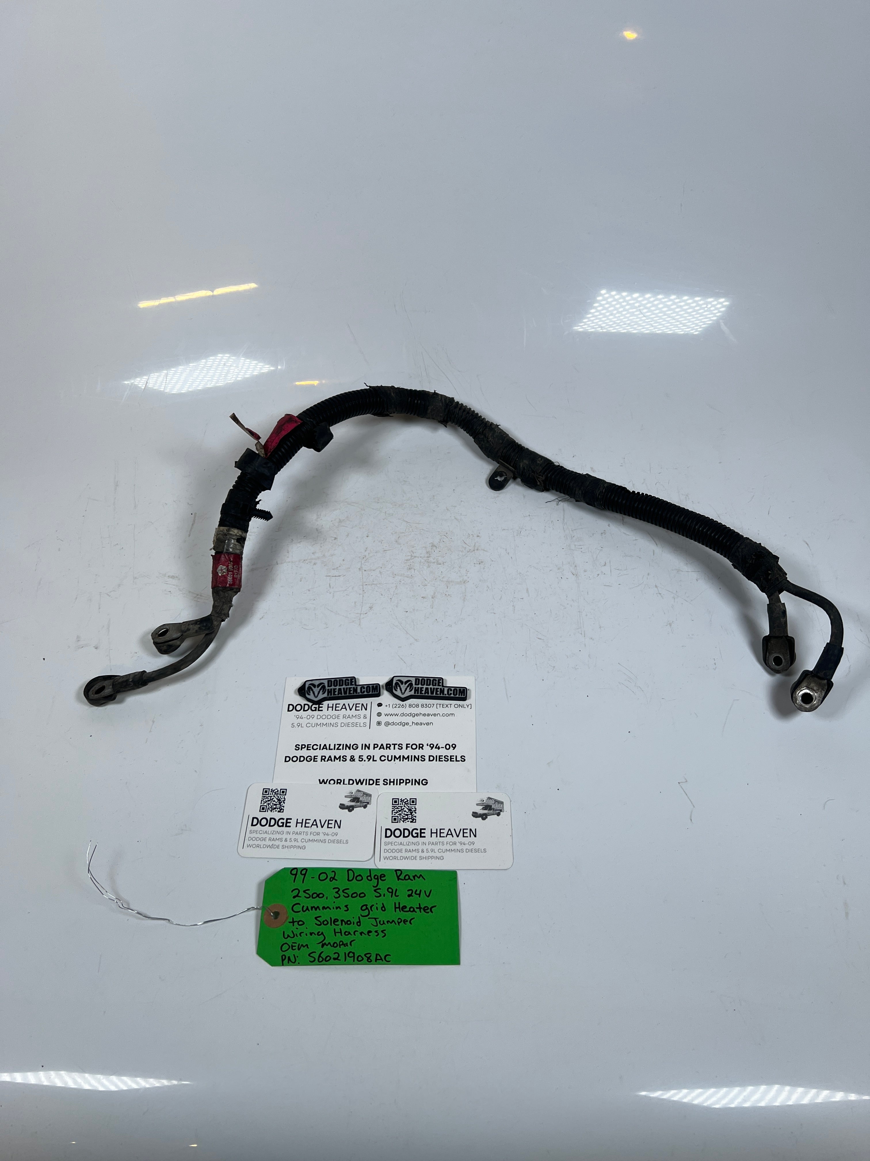 1999-2002 Dodge Ram 24 Valve 5.9L Cummins Grid Heater to Solenoid Wiring Harness