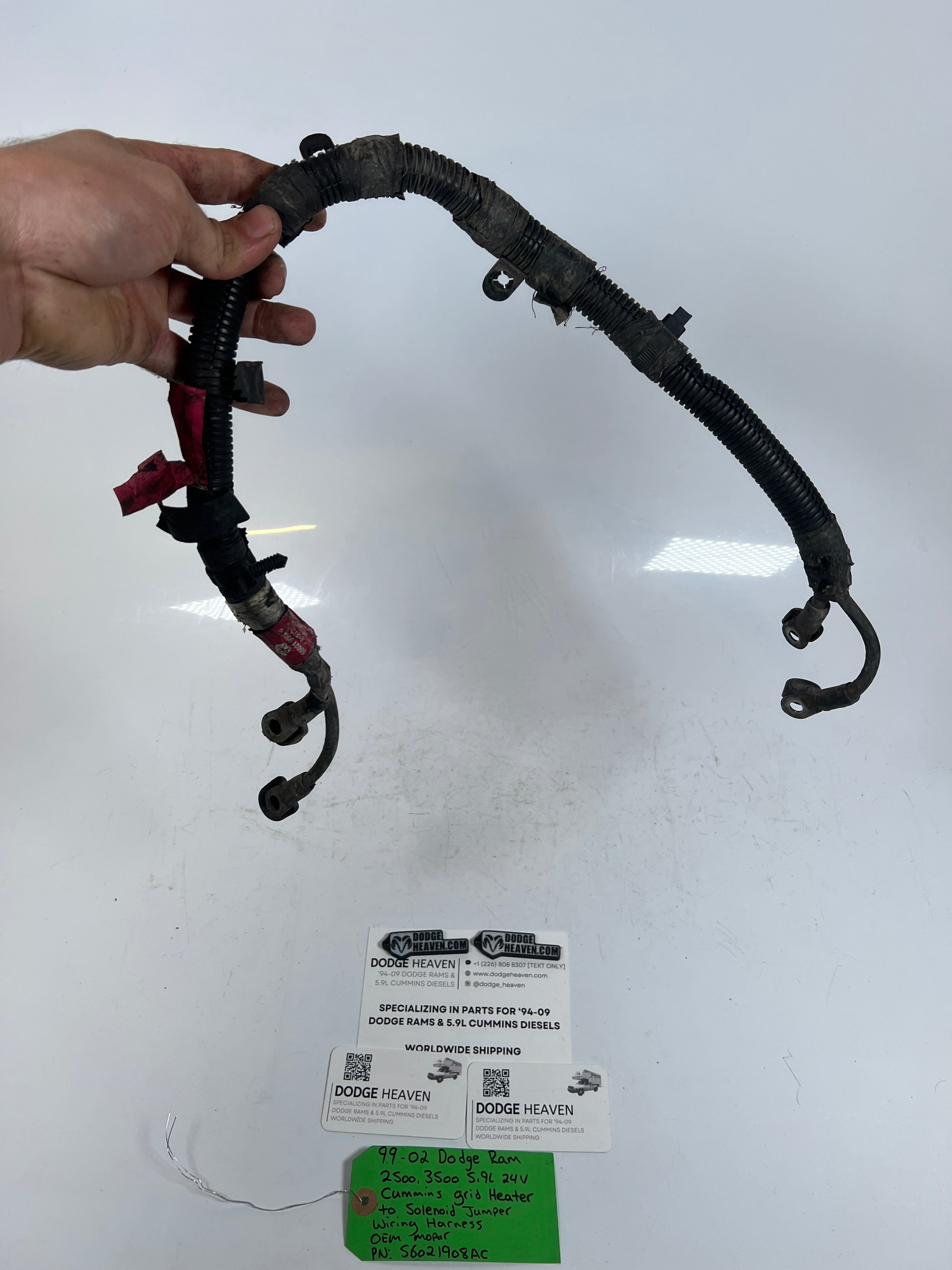 1999-2002 Dodge Ram 24 Valve 5.9L Cummins Grid Heater to Solenoid Wiring Harness