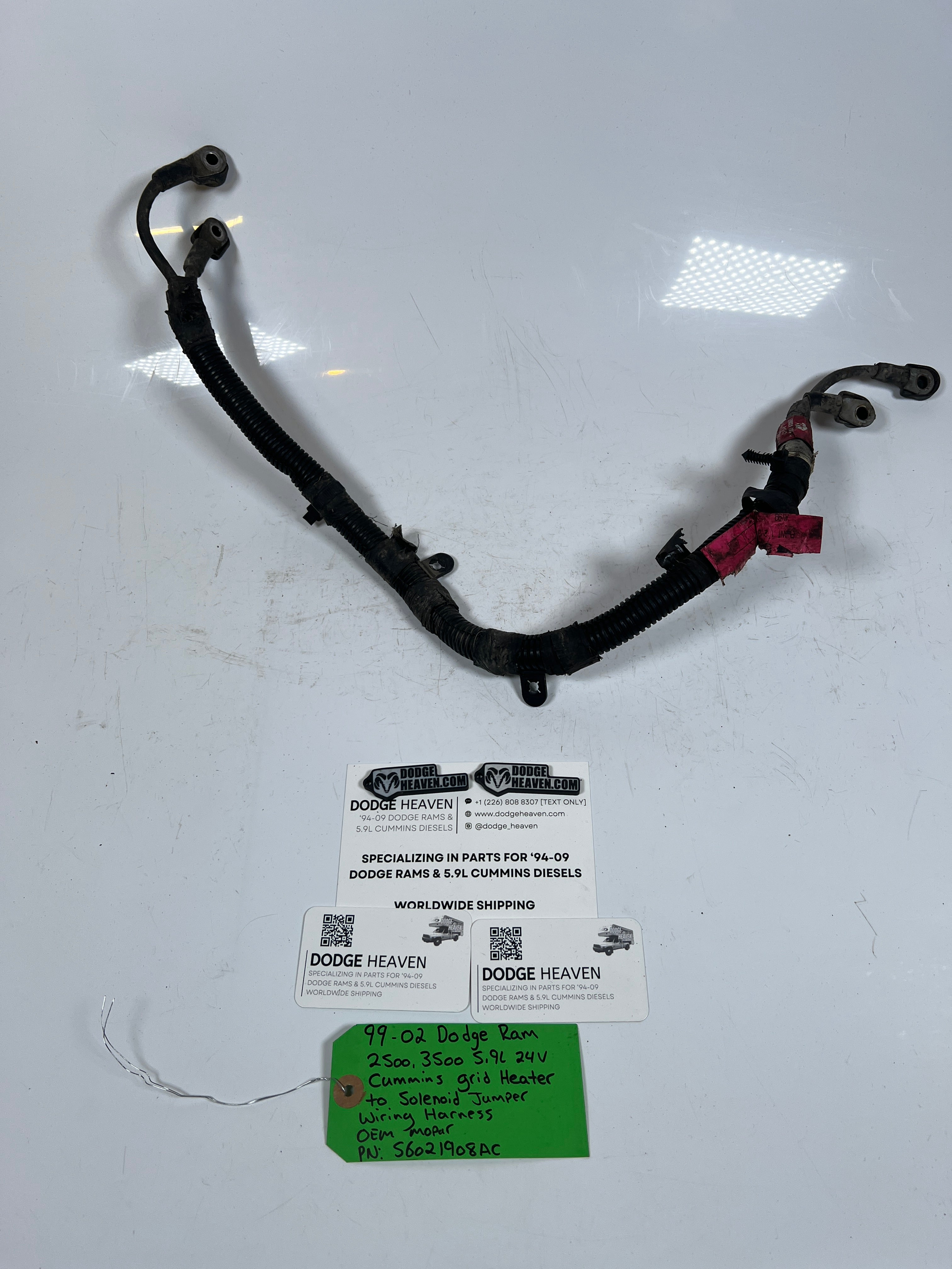 1999-2002 Dodge Ram 24 Valve 5.9L Cummins Grid Heater to Solenoid Wiring Harness