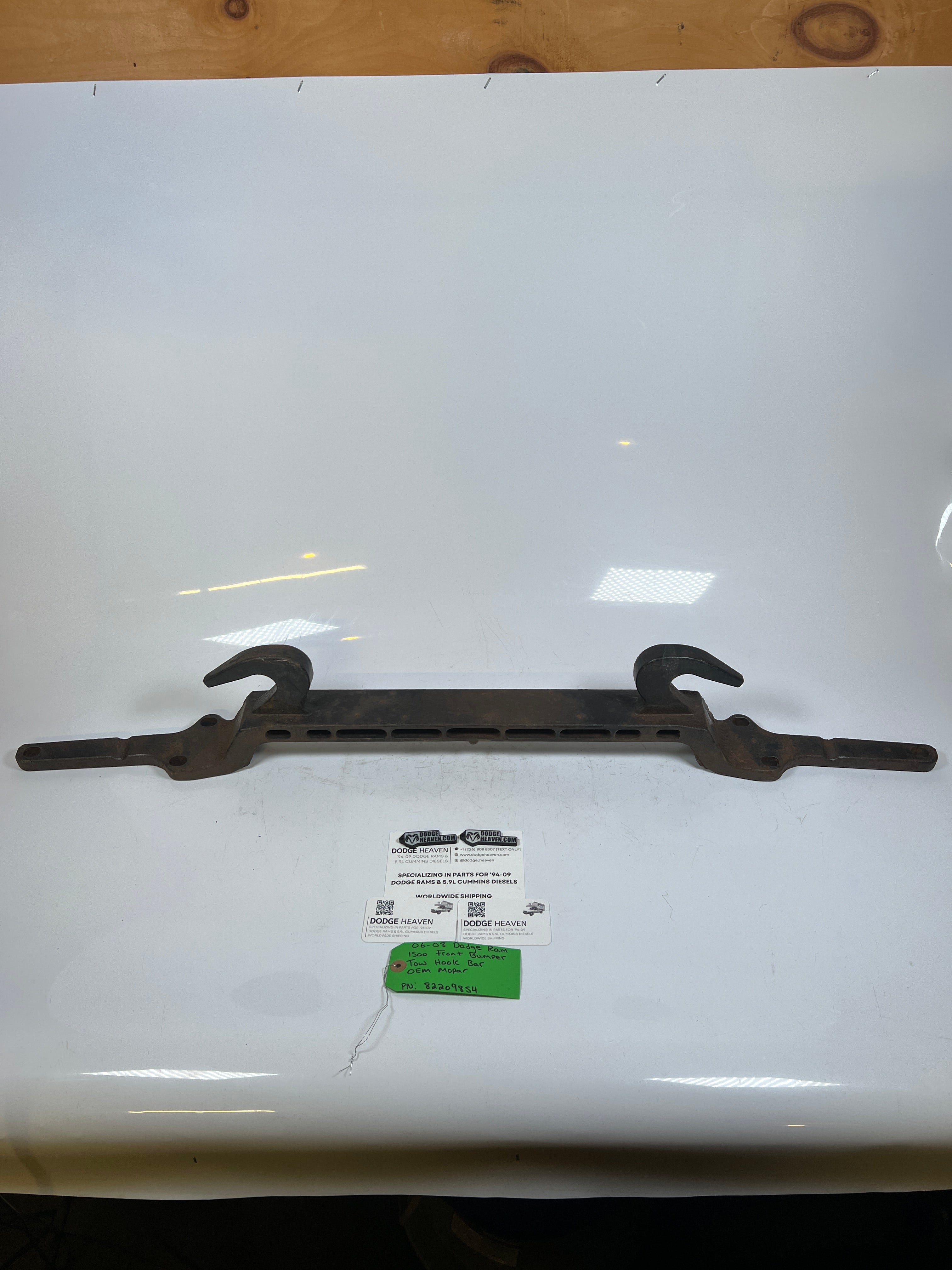 2006-2008 Dodge Ram 1500 4x4 Front Bumper Tow Hook Bar