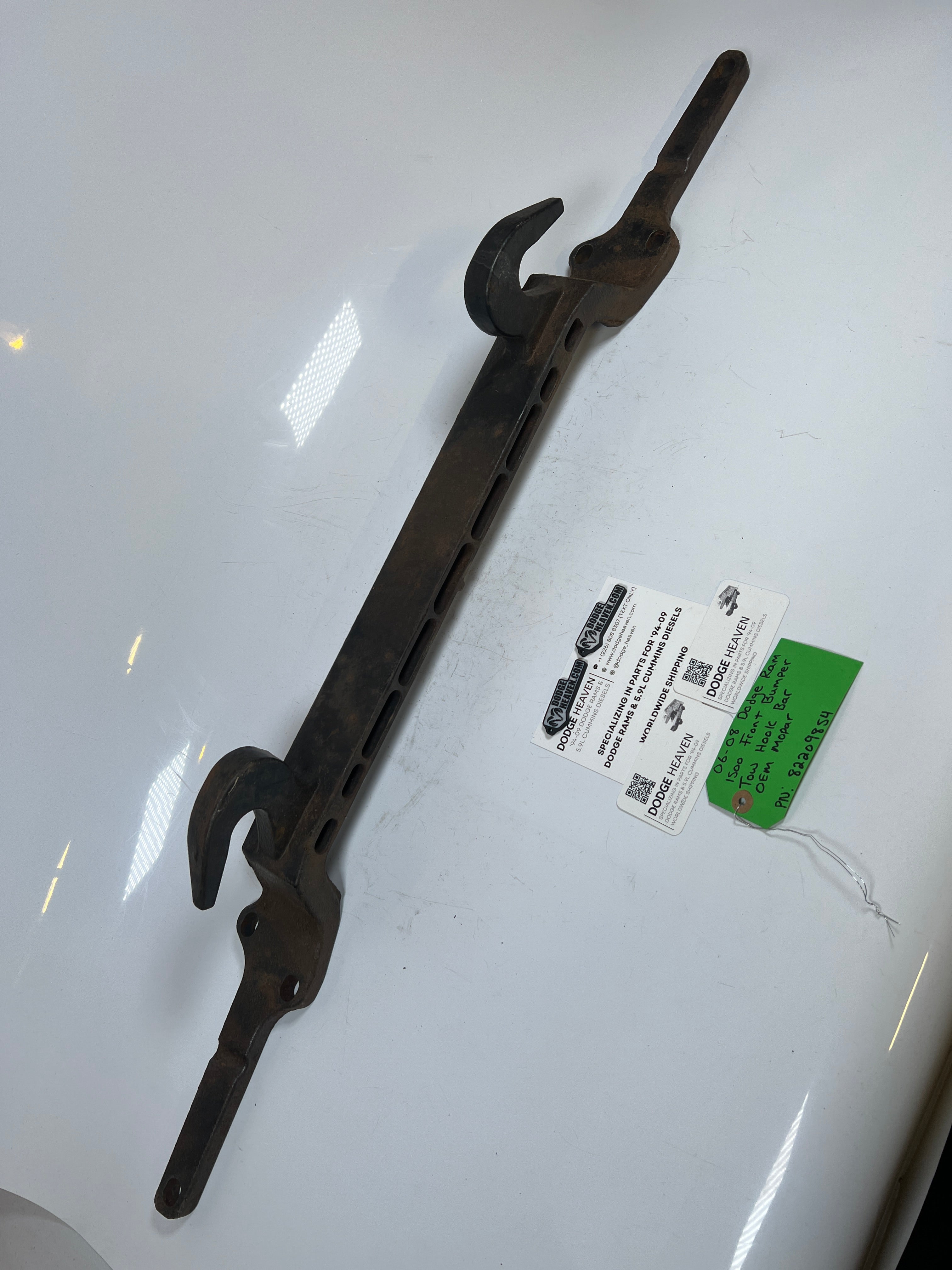2006-2008 Dodge Ram 1500 4x4 Front Bumper Tow Hook Bar