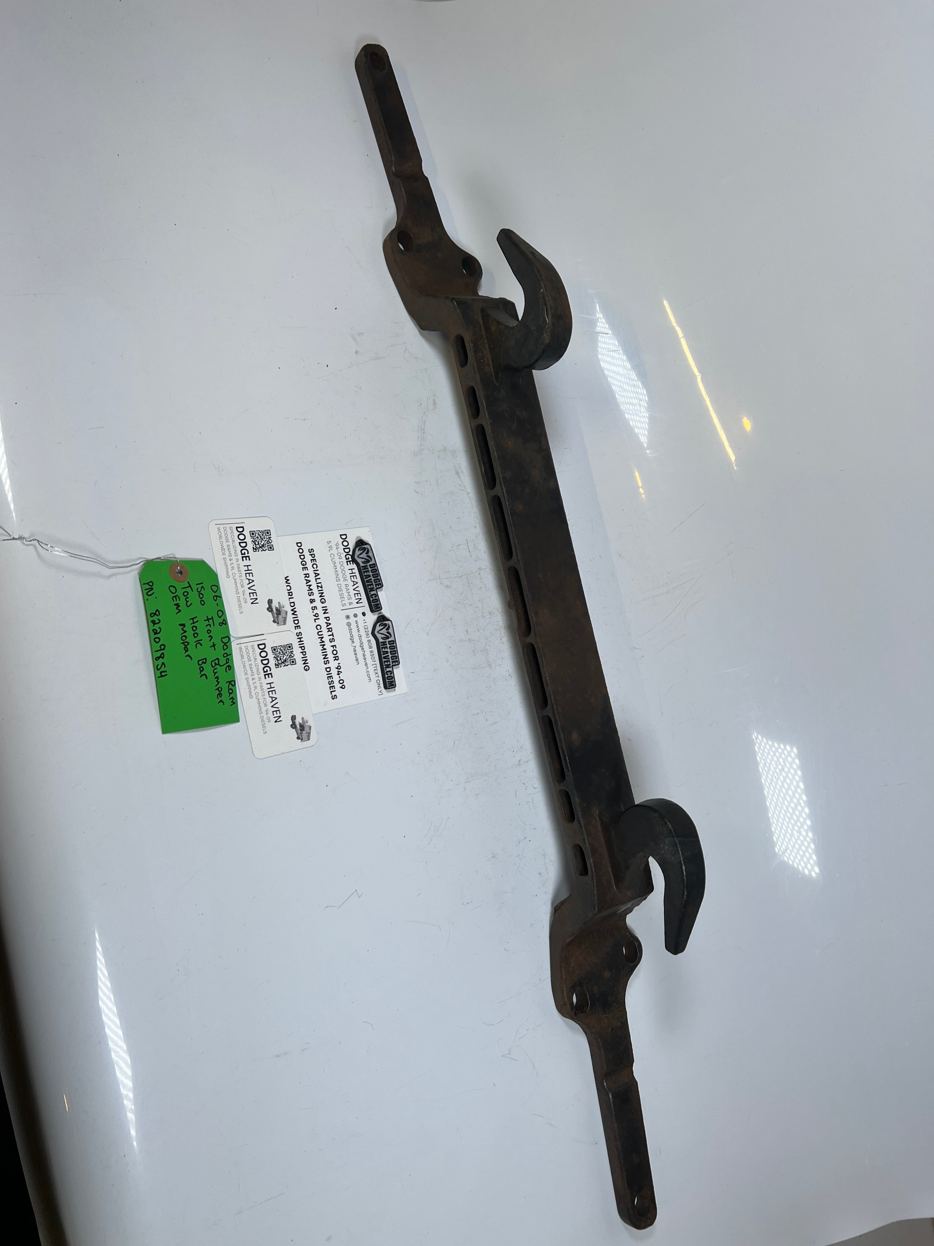 2006-2008 Dodge Ram 1500 4x4 Front Bumper Tow Hook Bar