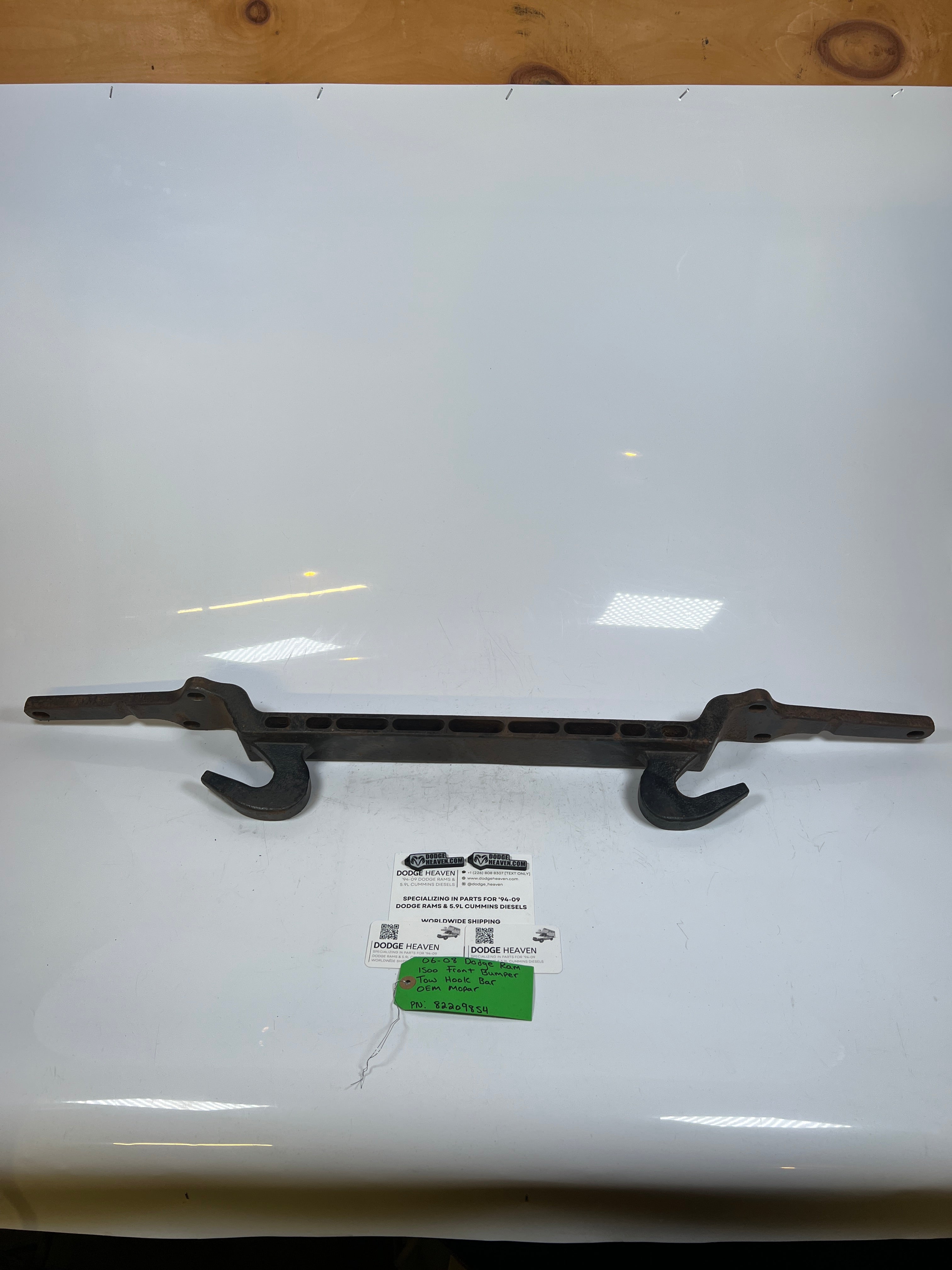2006-2008 Dodge Ram 1500 4x4 Front Bumper Tow Hook Bar