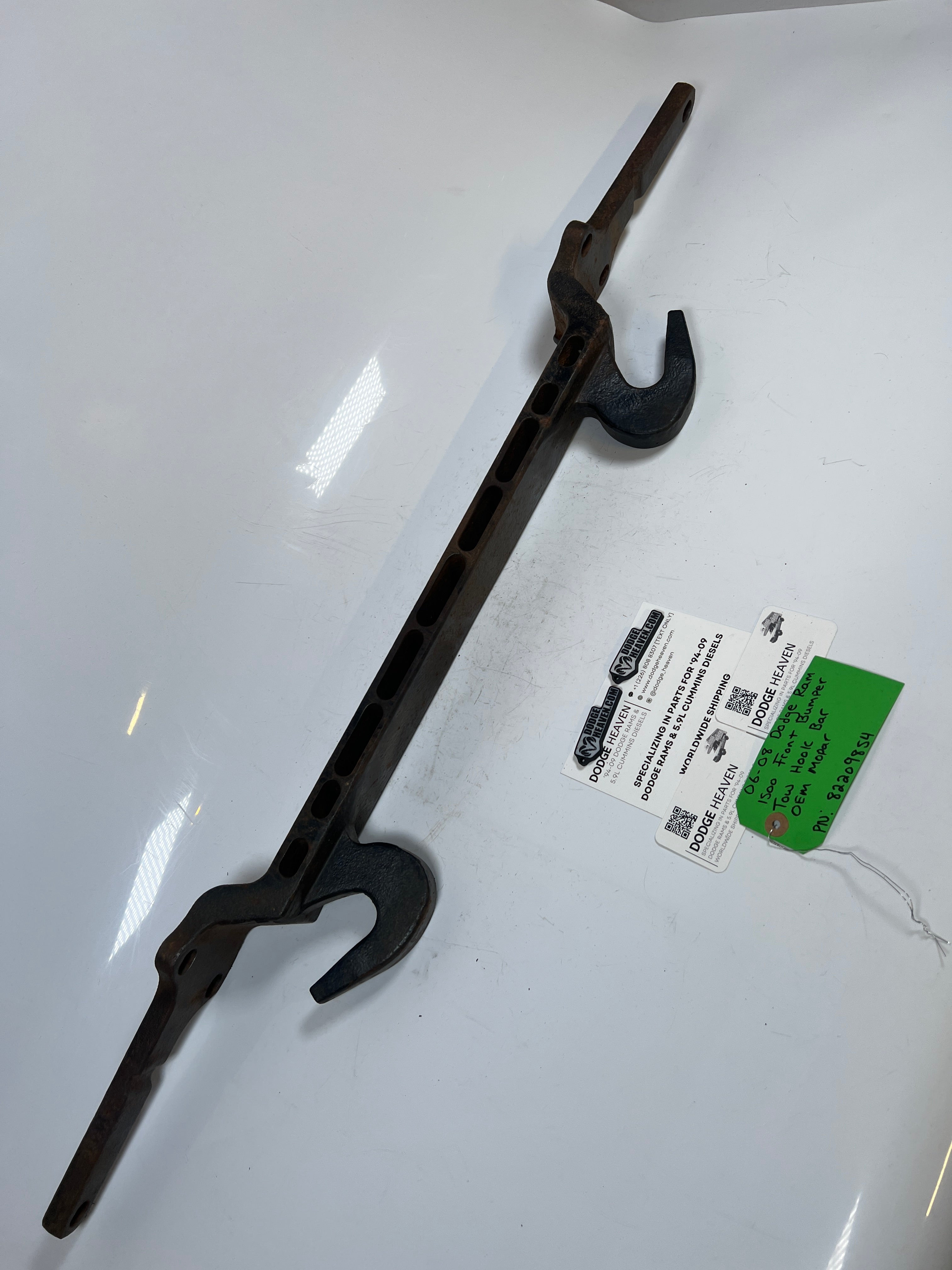2006-2008 Dodge Ram 1500 4x4 Front Bumper Tow Hook Bar