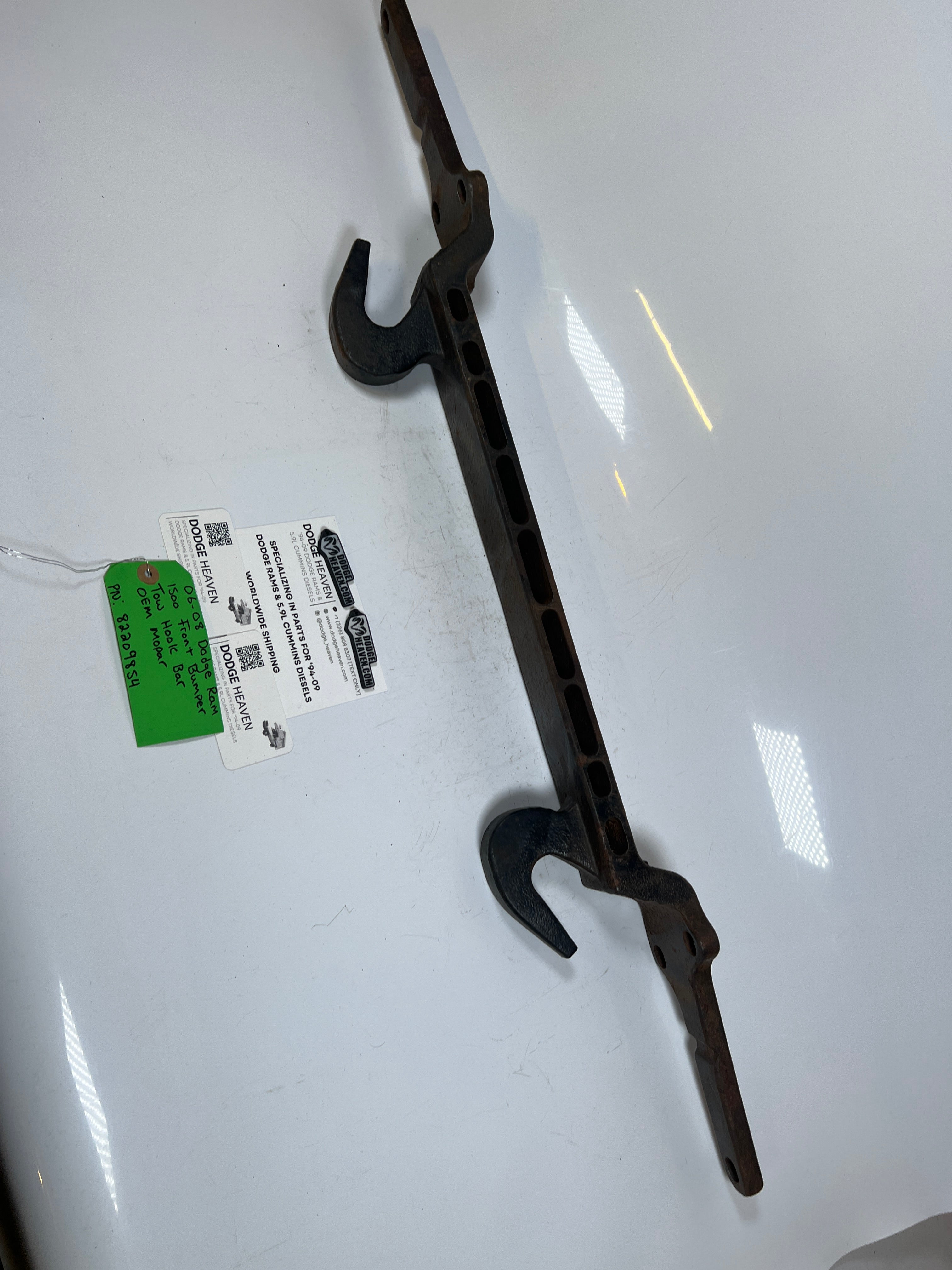 2006-2008 Dodge Ram 1500 4x4 Front Bumper Tow Hook Bar