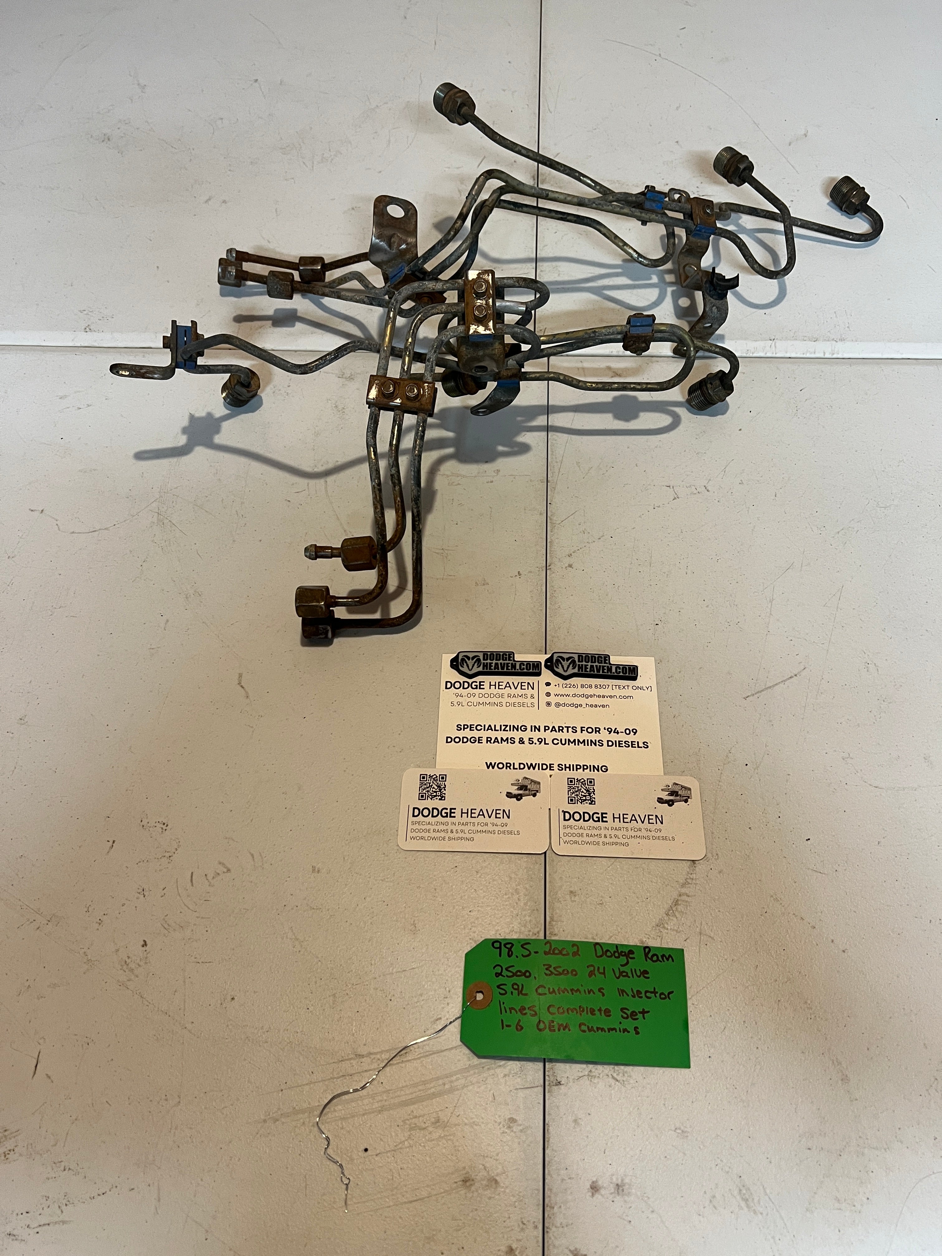 1998.5-2002 Dodge Ram 24 Valve 5.9L Cummins Injector lines Complete Set