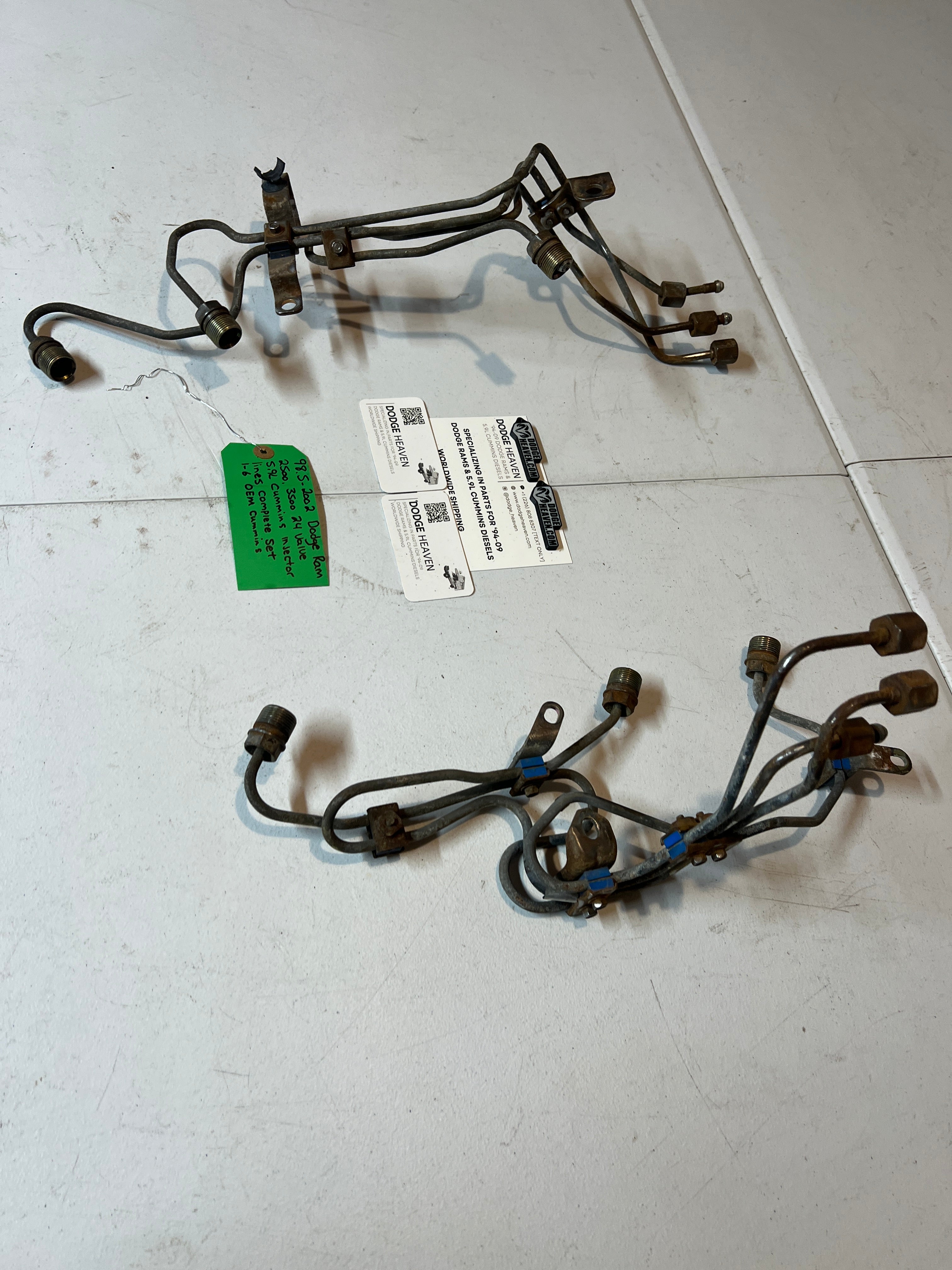 1998.5-2002 Dodge Ram 24 Valve 5.9L Cummins Injector lines Complete Set