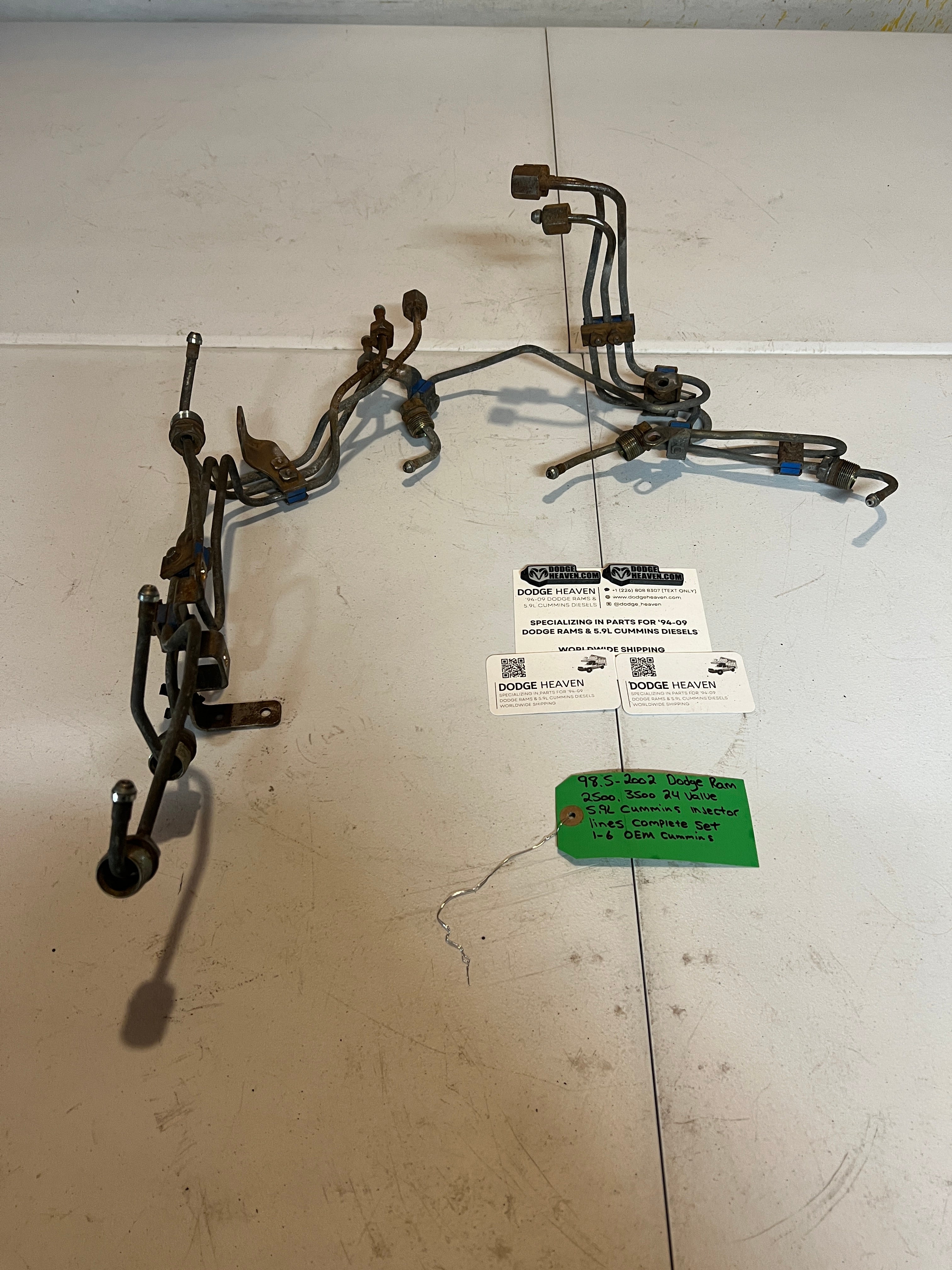 1998.5-2002 Dodge Ram 24 Valve 5.9L Cummins Injector lines Complete Set