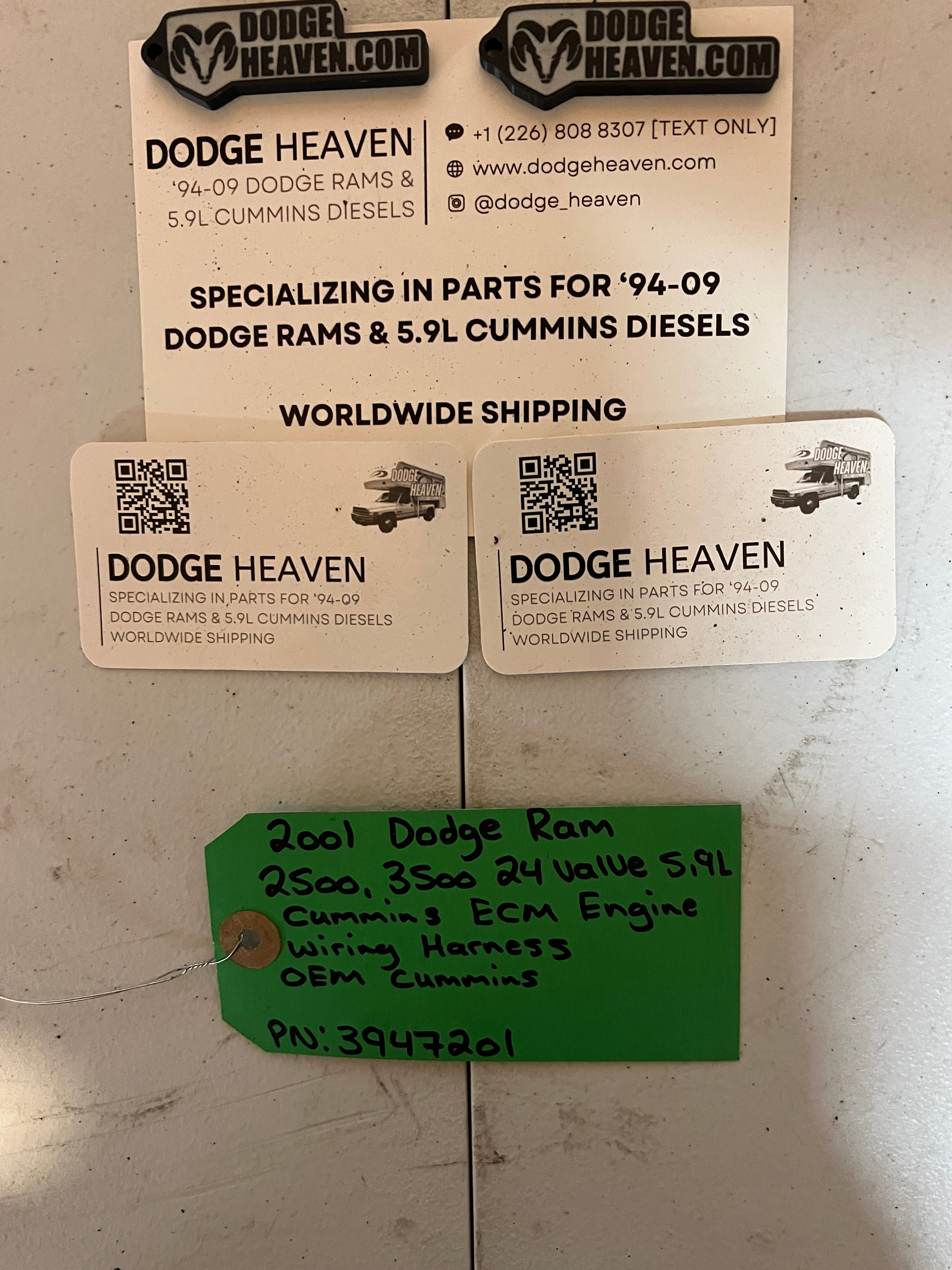 2001-2001 Dodge Ram 24 Valve 5.9L Cummins ECM Engine Wiring Harness