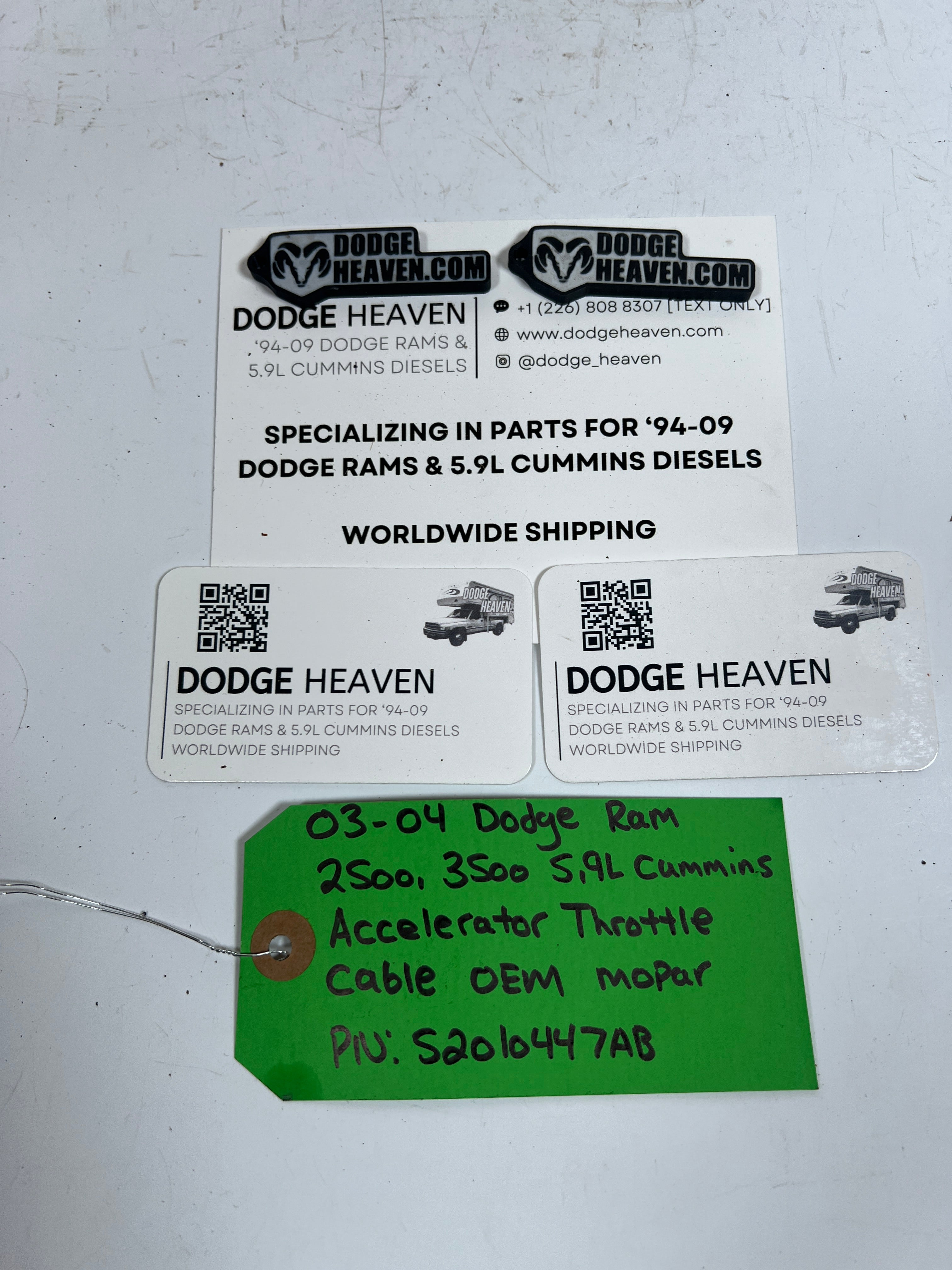 2003-2004 Dodge Ram 5.9L Cummins Throttle / Accelerator Cable