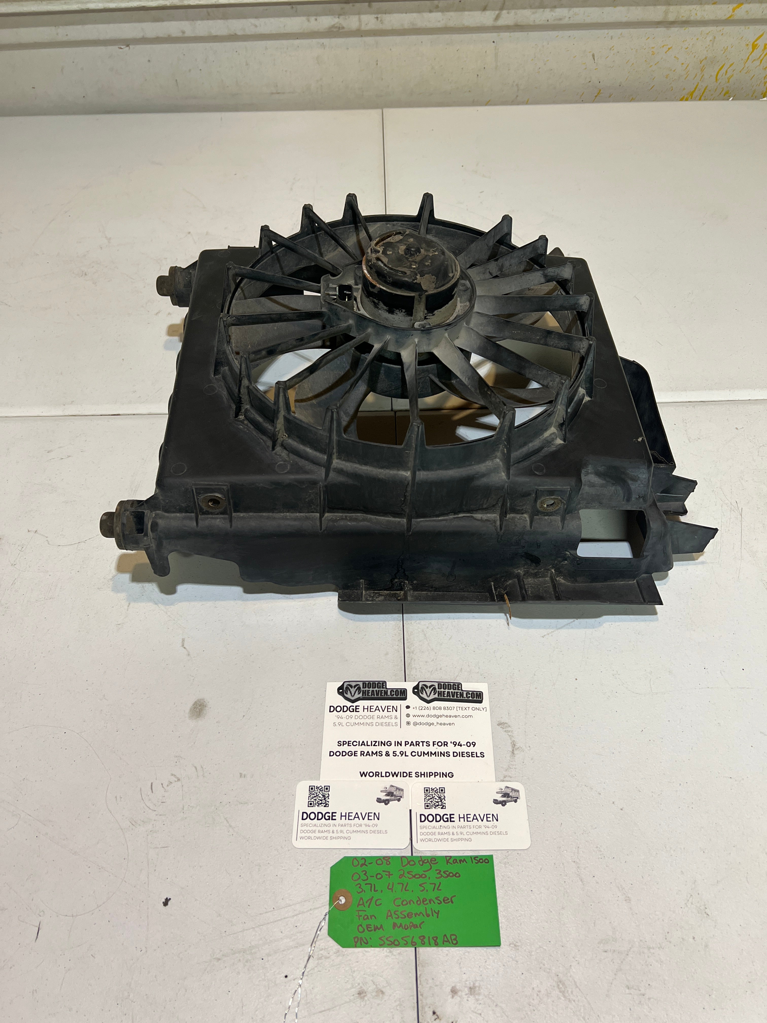 2002-2008 Dodge Ram 1500-3500 A/C Condenser Fan Assembly