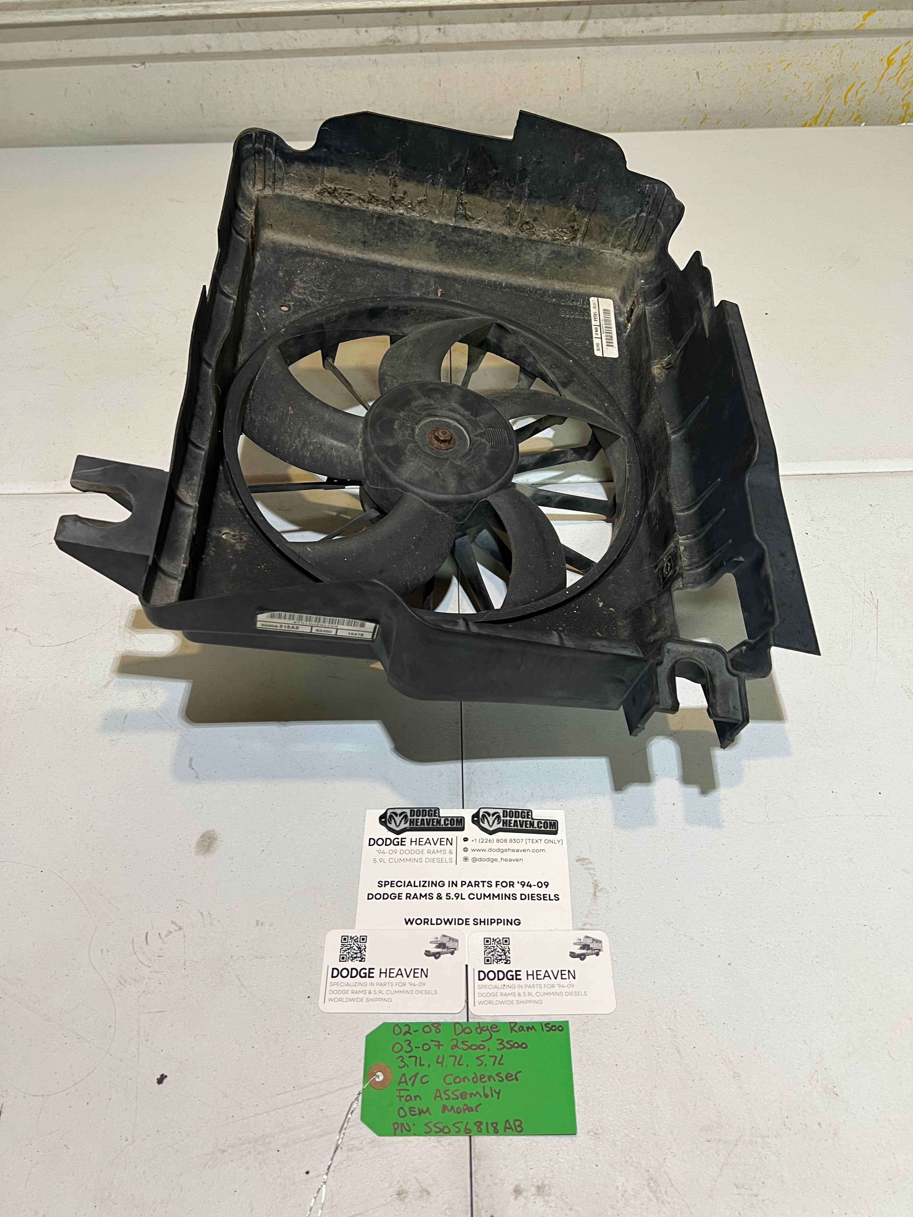 2002-2008 Dodge Ram 1500-3500 A/C Condenser Fan Assembly