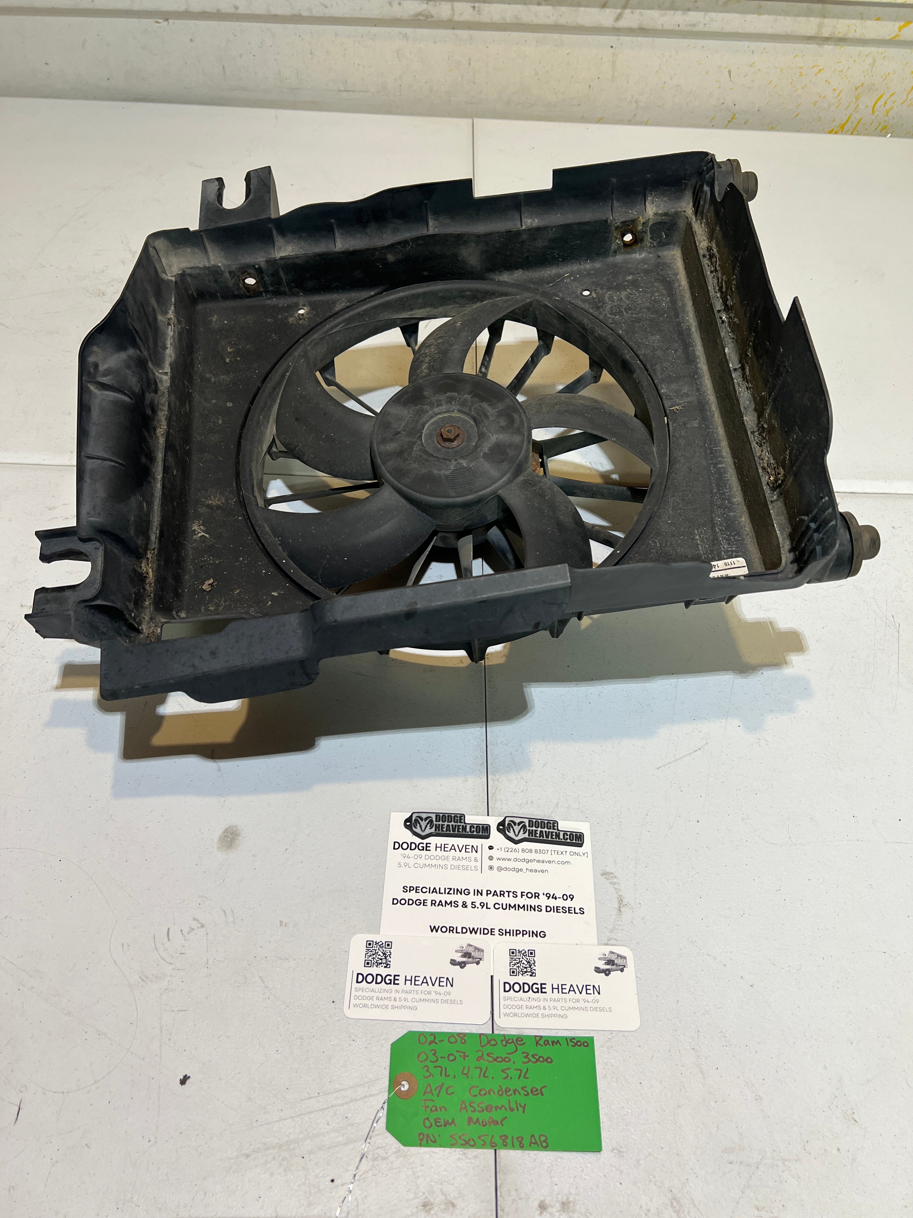 2002-2008 Dodge Ram 1500-3500 A/C Condenser Fan Assembly