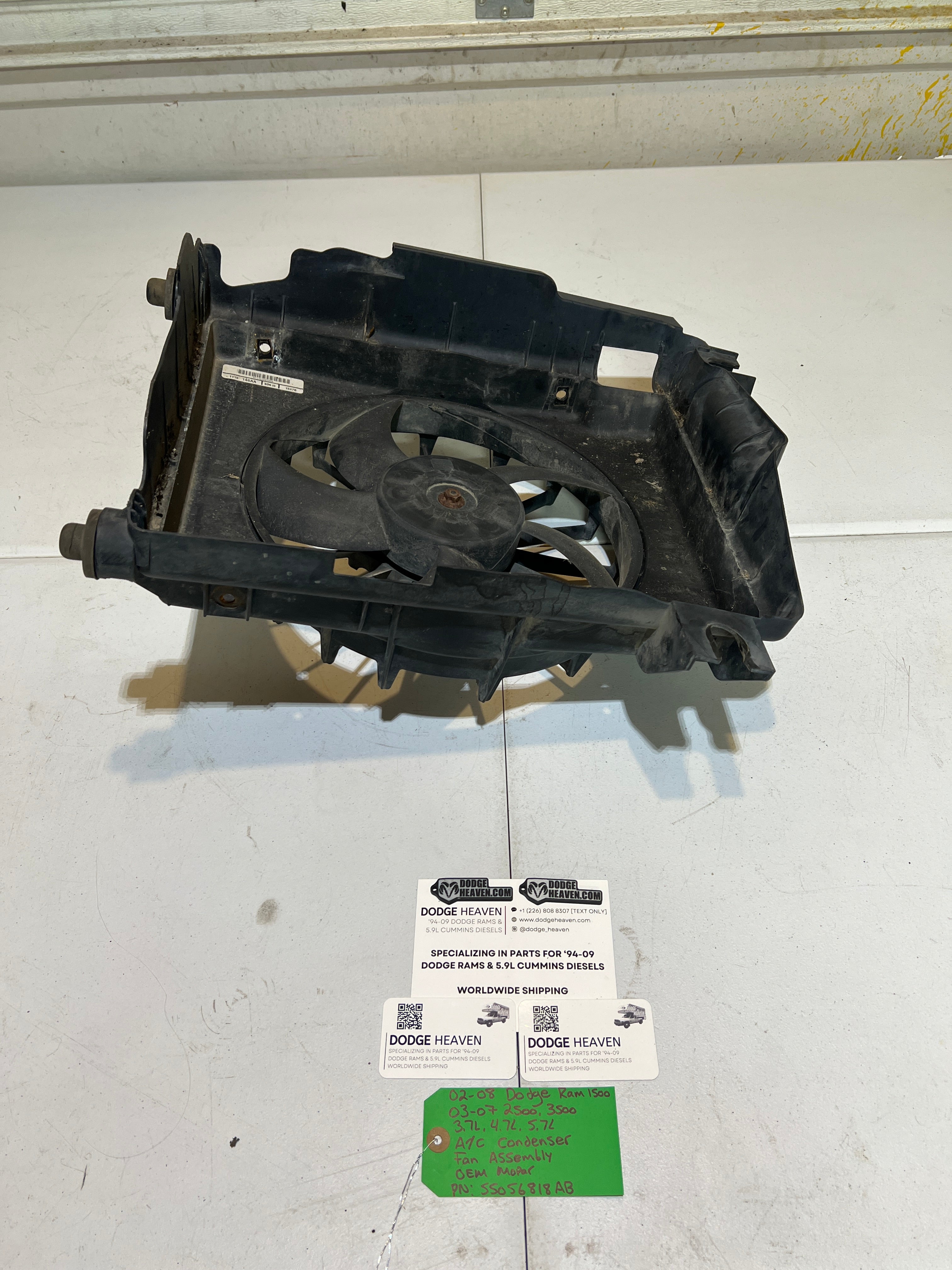 2002-2008 Dodge Ram 1500-3500 A/C Condenser Fan Assembly