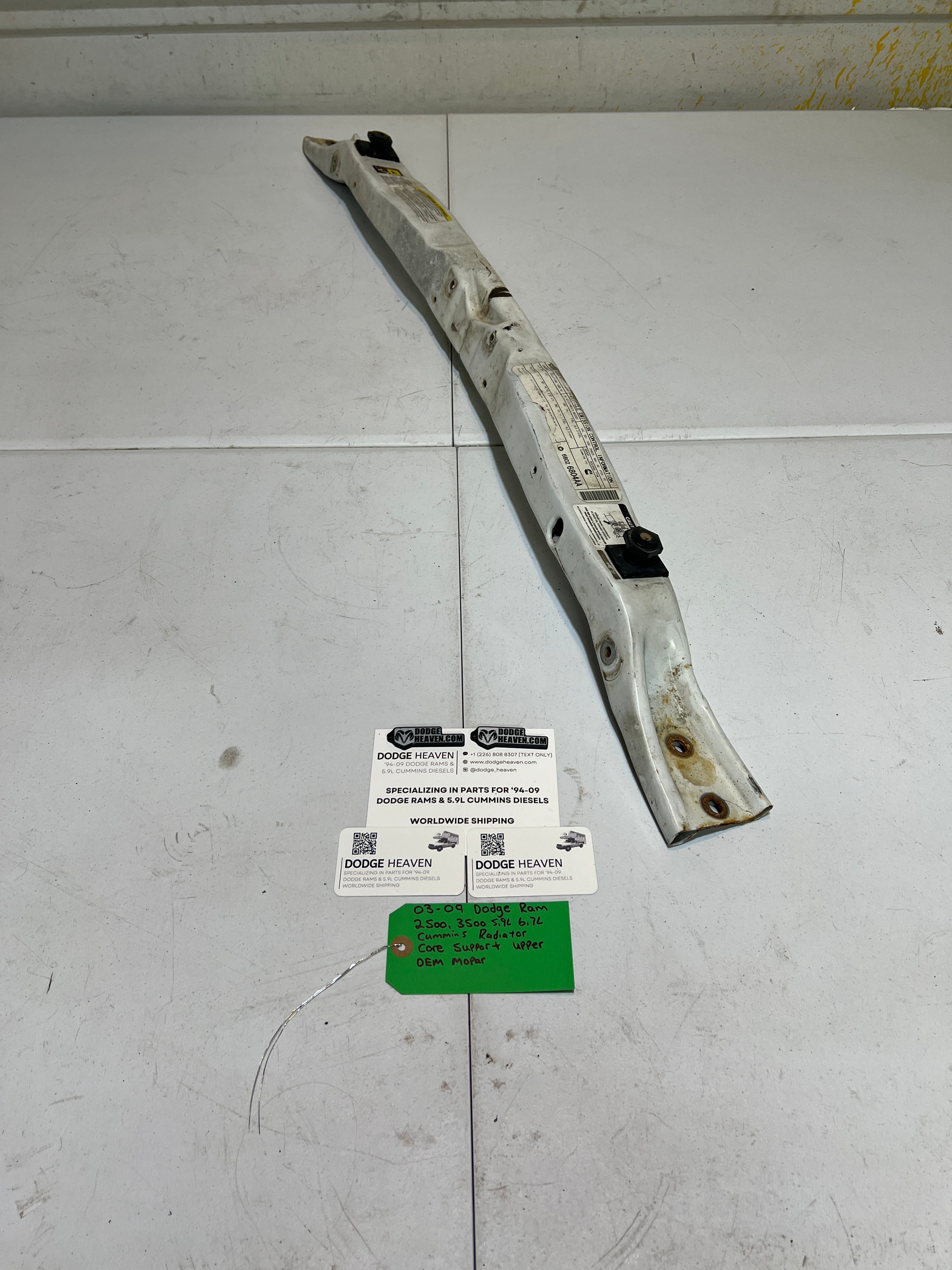 2003-2009 Dodge Ram 2500 3500 5.9L 6.7L Cummins Radiator Core Support