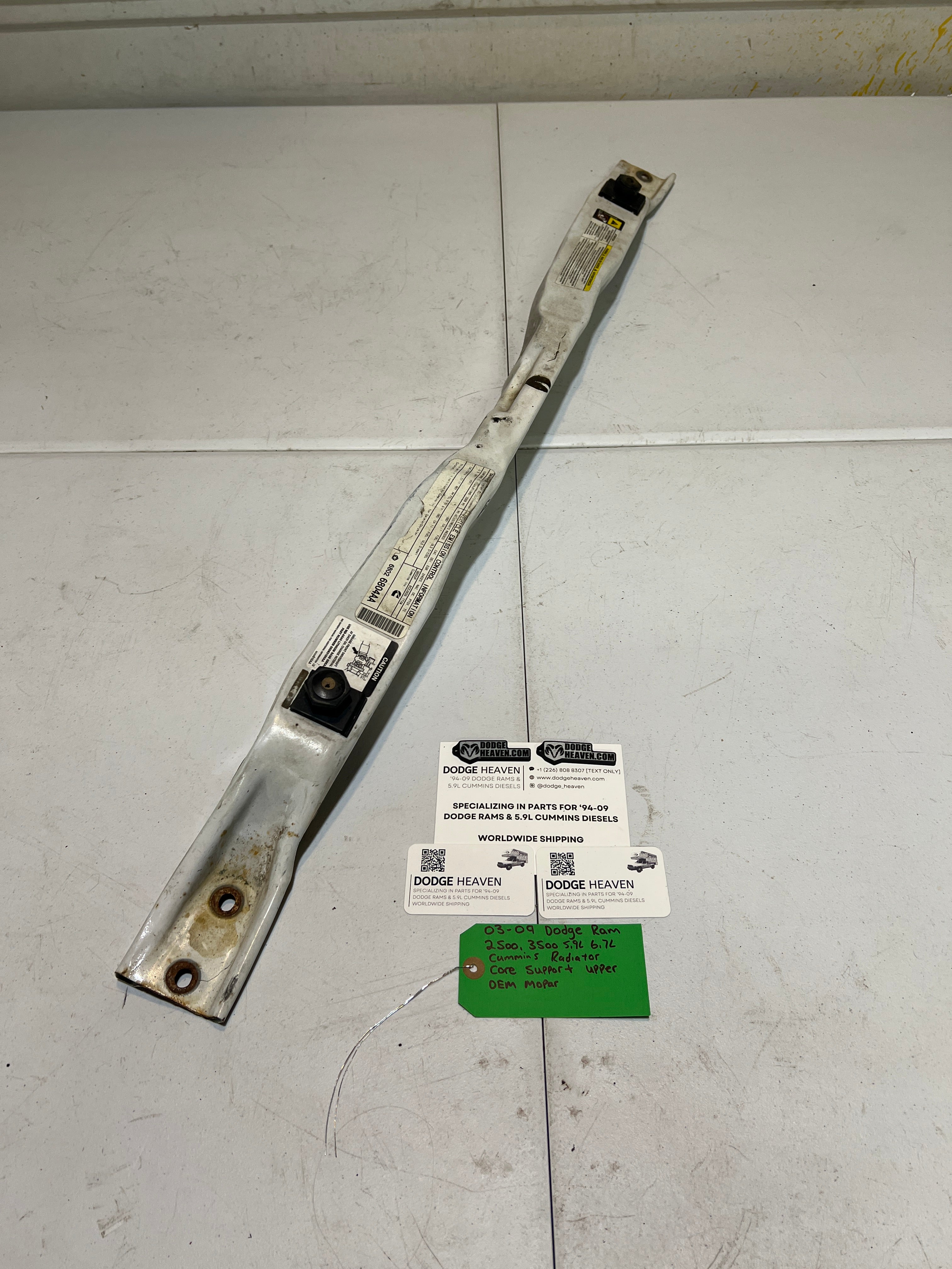2003-2009 Dodge Ram 2500 3500 5.9L 6.7L Cummins Radiator Core Support