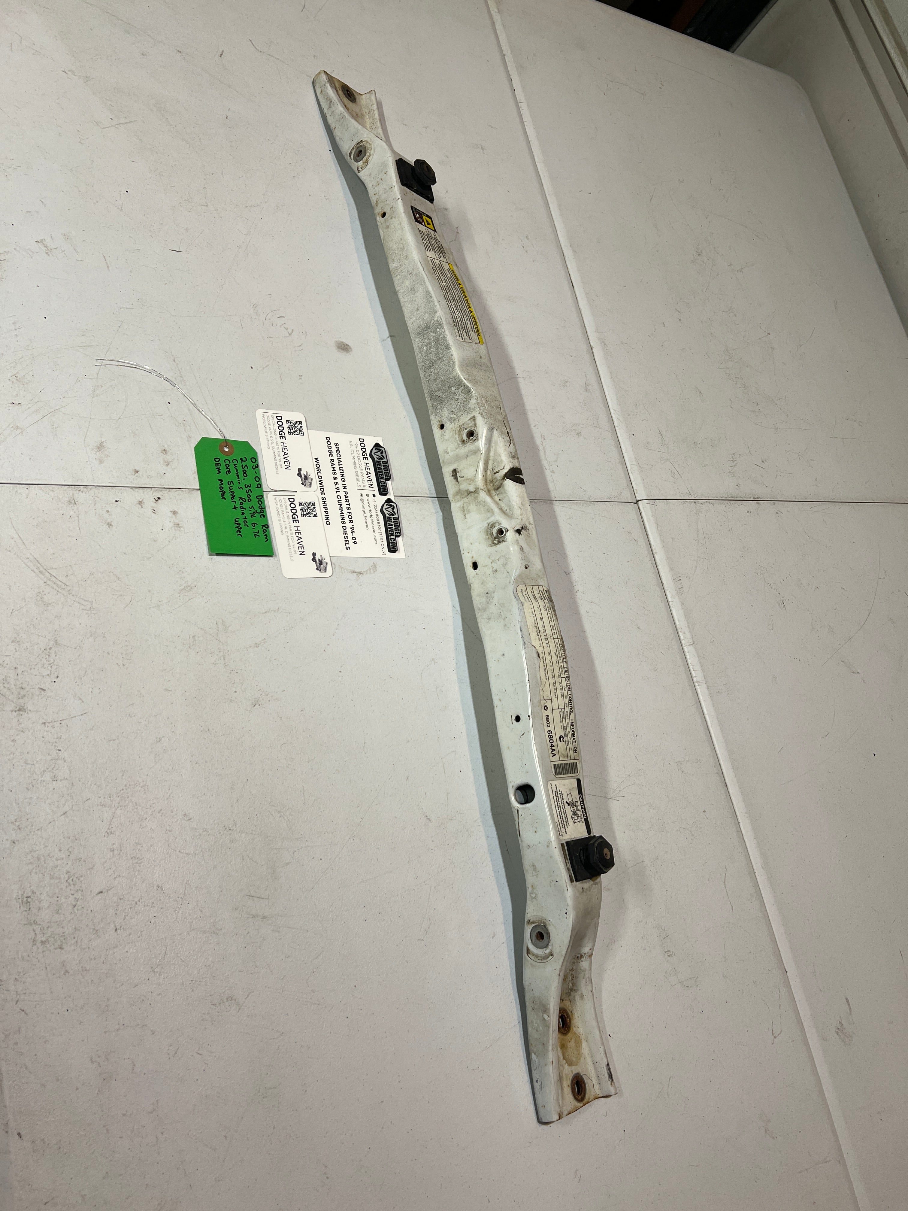 2003-2009 Dodge Ram 2500 3500 5.9L 6.7L Cummins Radiator Core Support