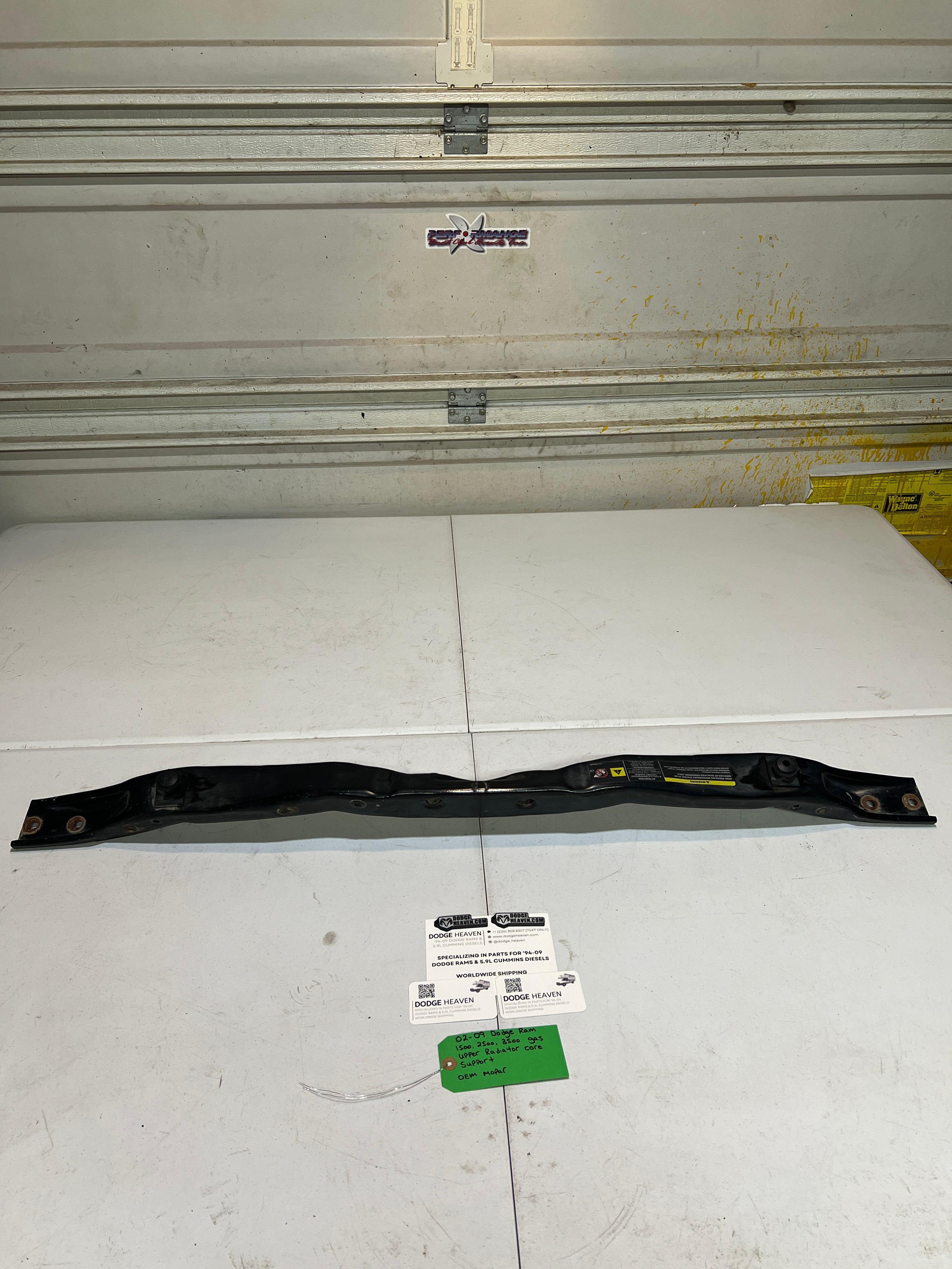 2002-2009 Dodge Ram 1500-3500 Gas Upper Radiator Core Support