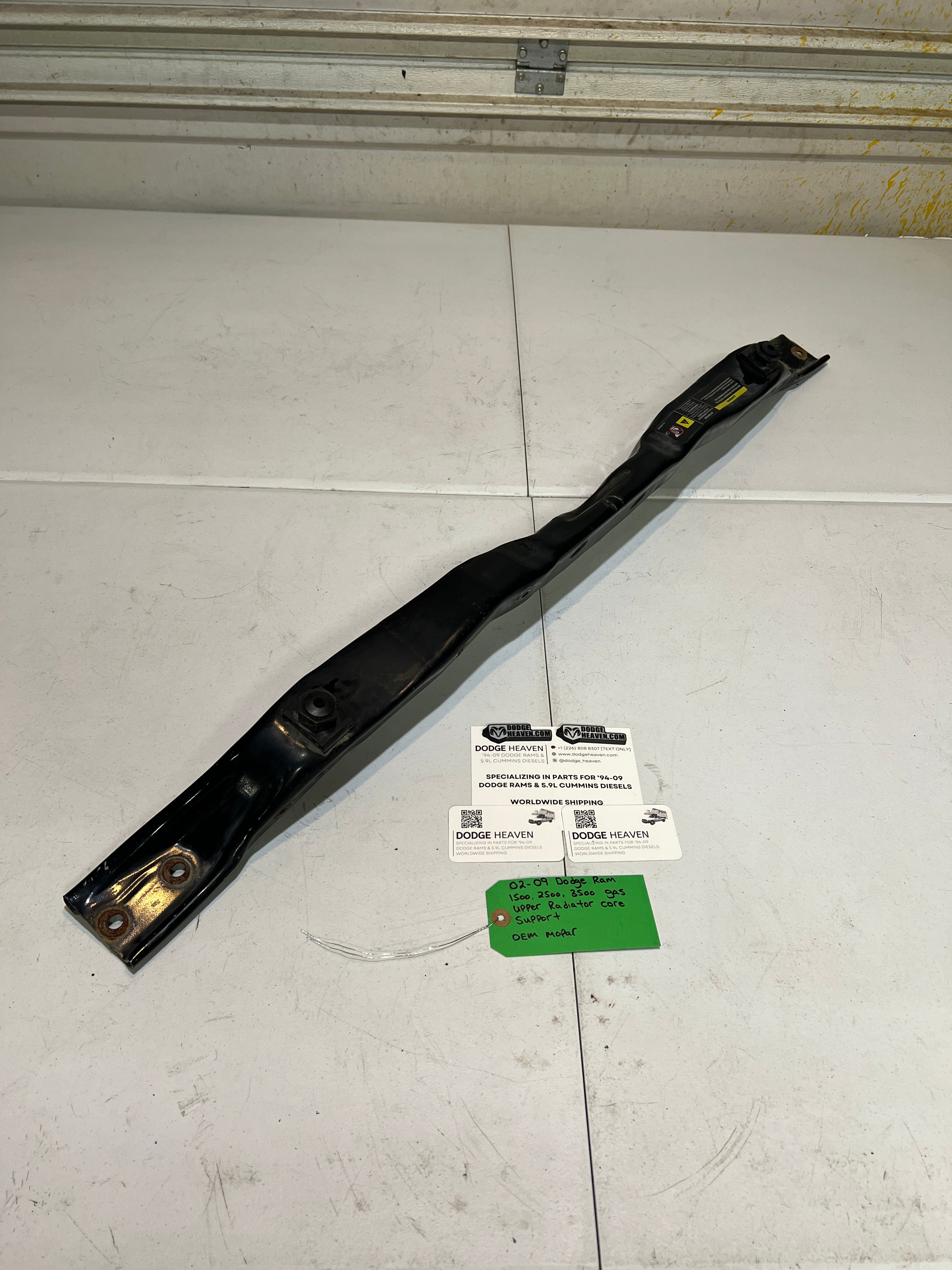 2002-2009 Dodge Ram 1500-3500 Gas Upper Radiator Core Support
