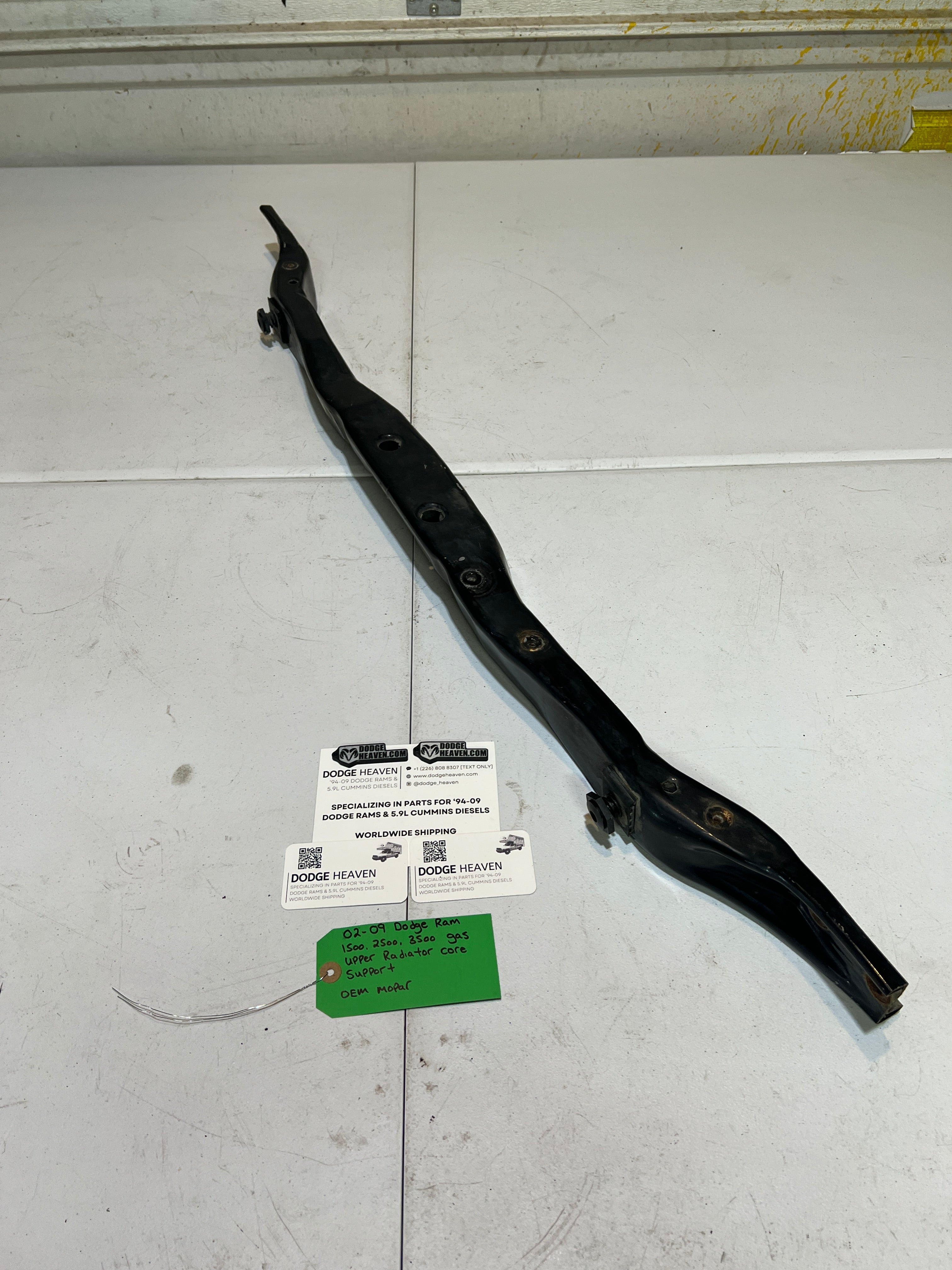 2002-2009 Dodge Ram 1500-3500 Gas Upper Radiator Core Support