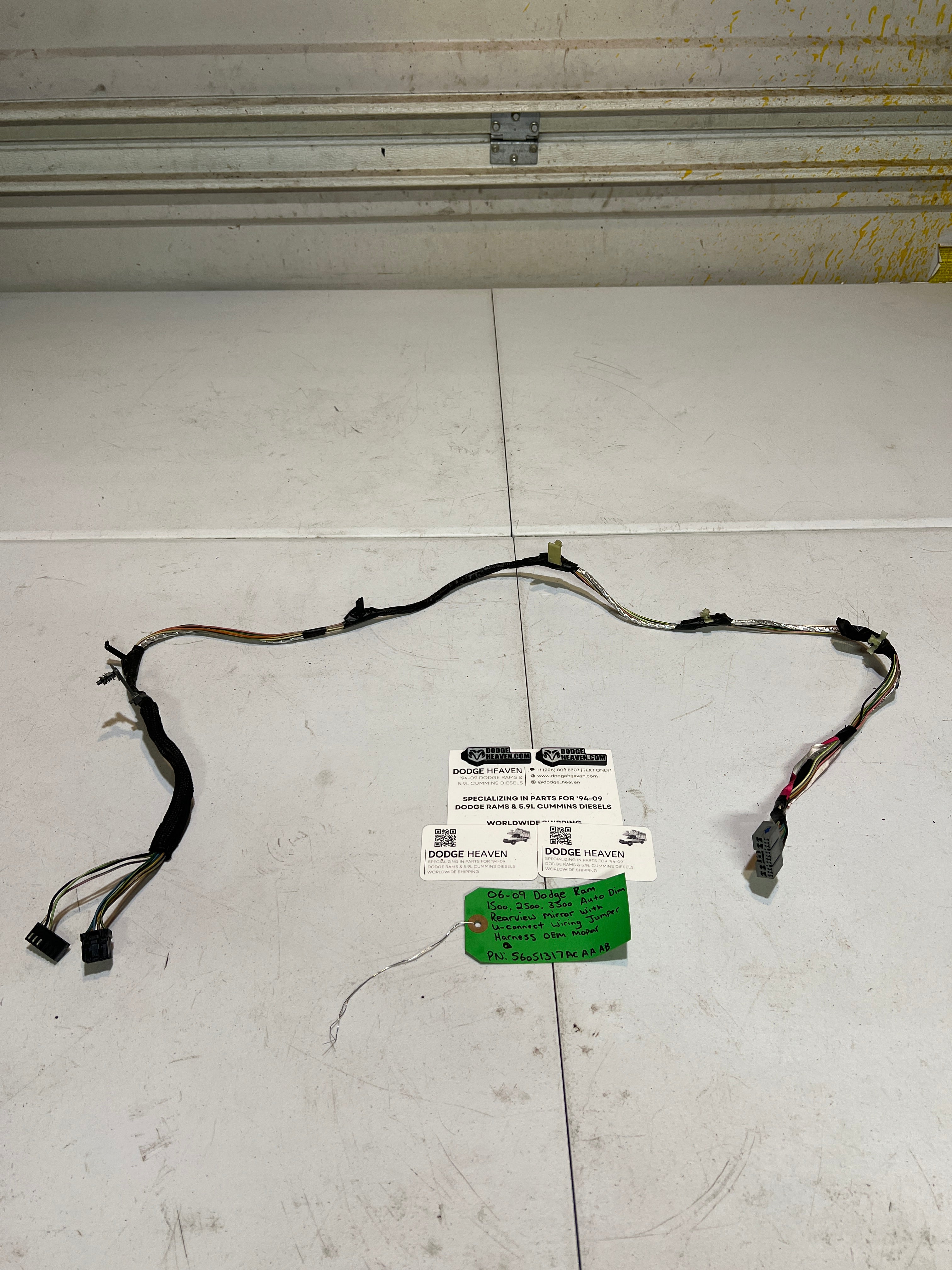 2006-2009 Dodge Ram Auto Dim Rear View Mirror U-Connect Wiring
