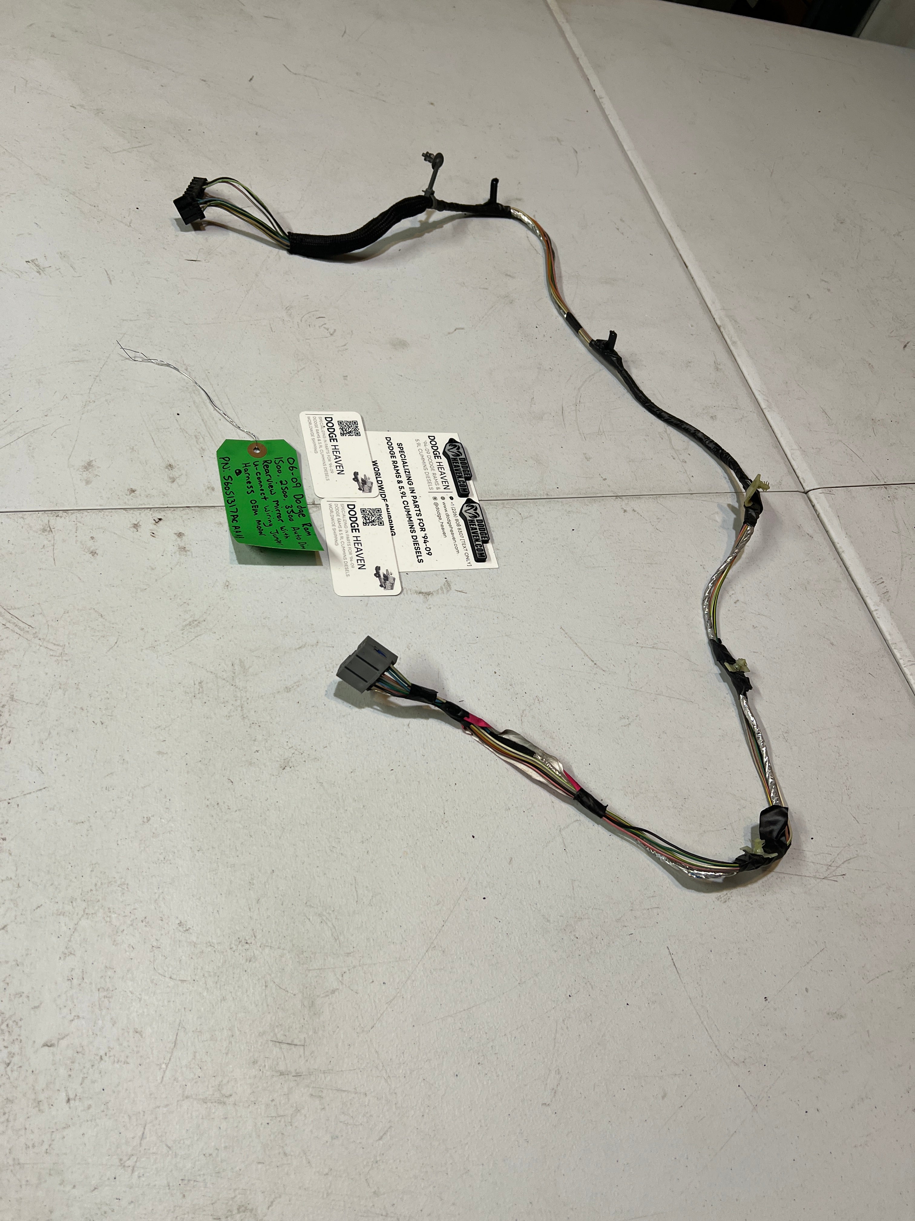 2006-2009 Dodge Ram Auto Dim Rear View Mirror U-Connect Wiring