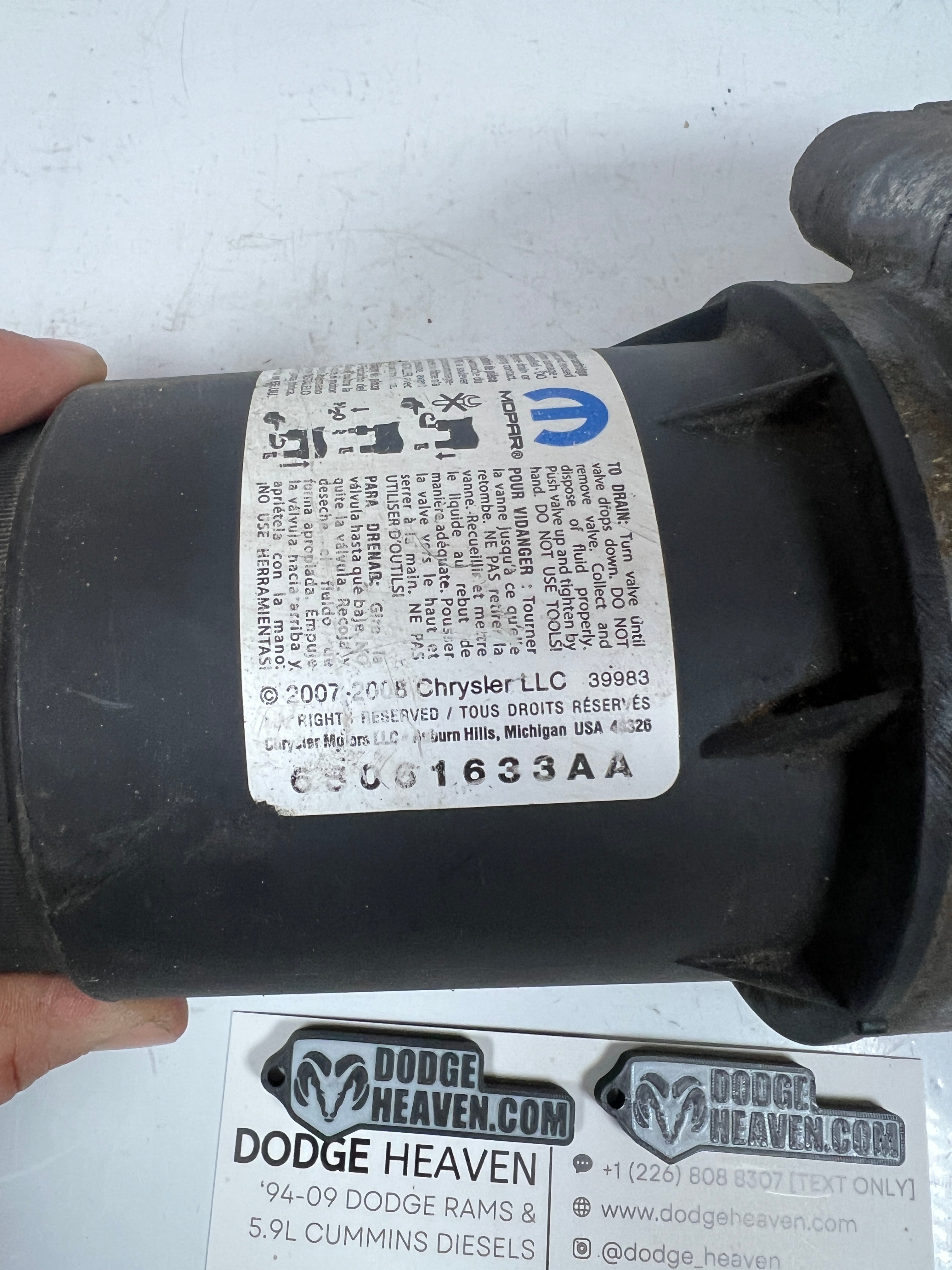 2007.5-2010 Dodge Ram 6.7L Cummins Fuel Filter Housing