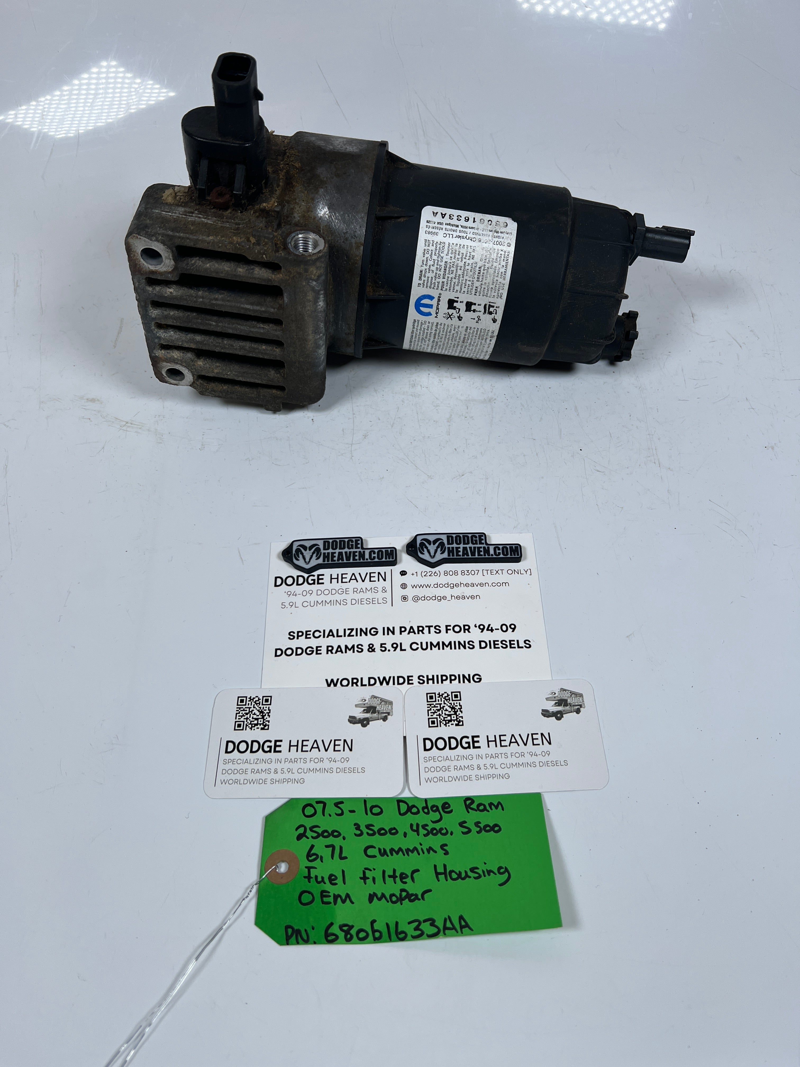 2007.5-2010 Dodge Ram 6.7L Cummins Fuel Filter Housing