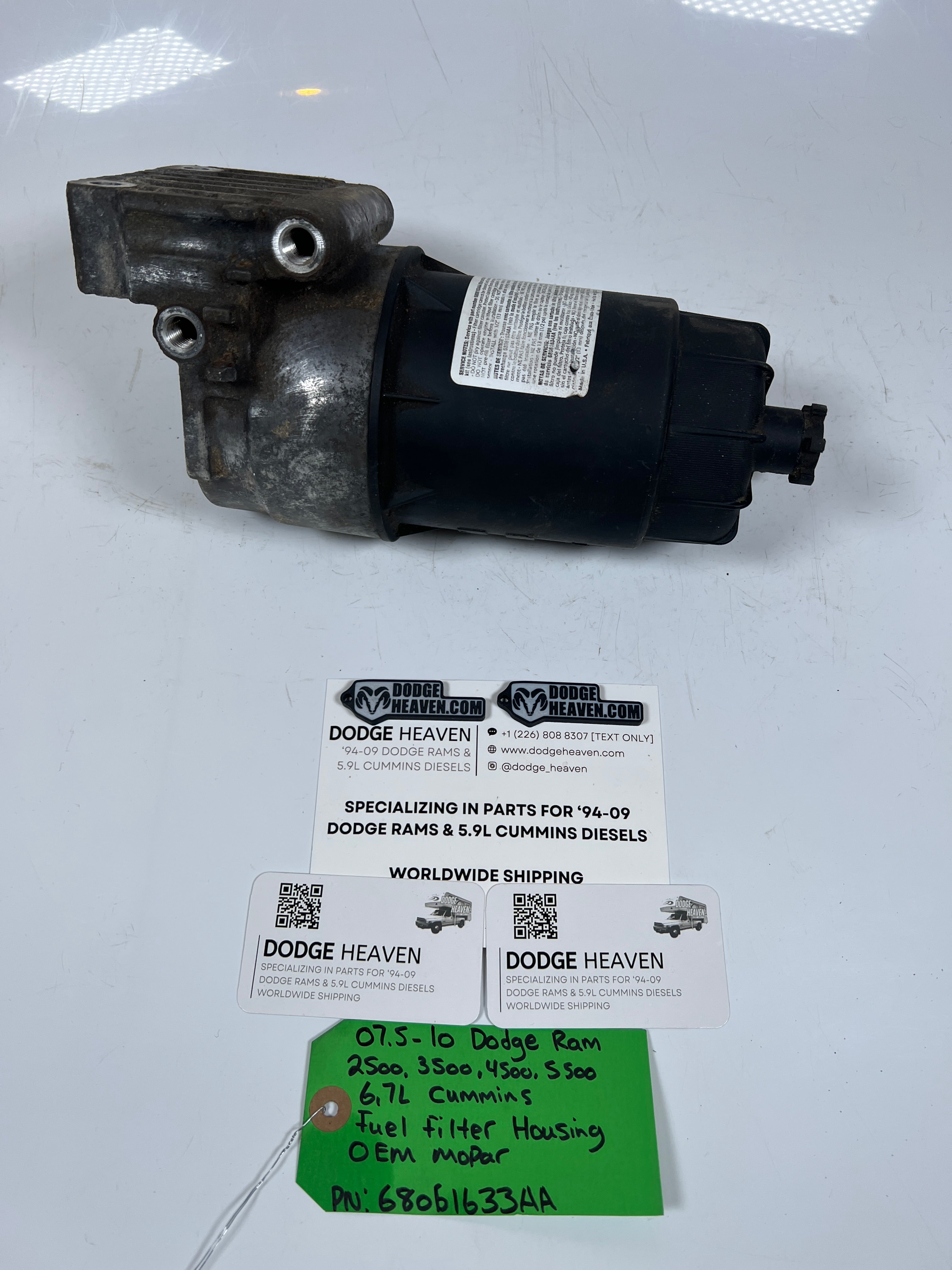 2007.5-2010 Dodge Ram 6.7L Cummins Fuel Filter Housing