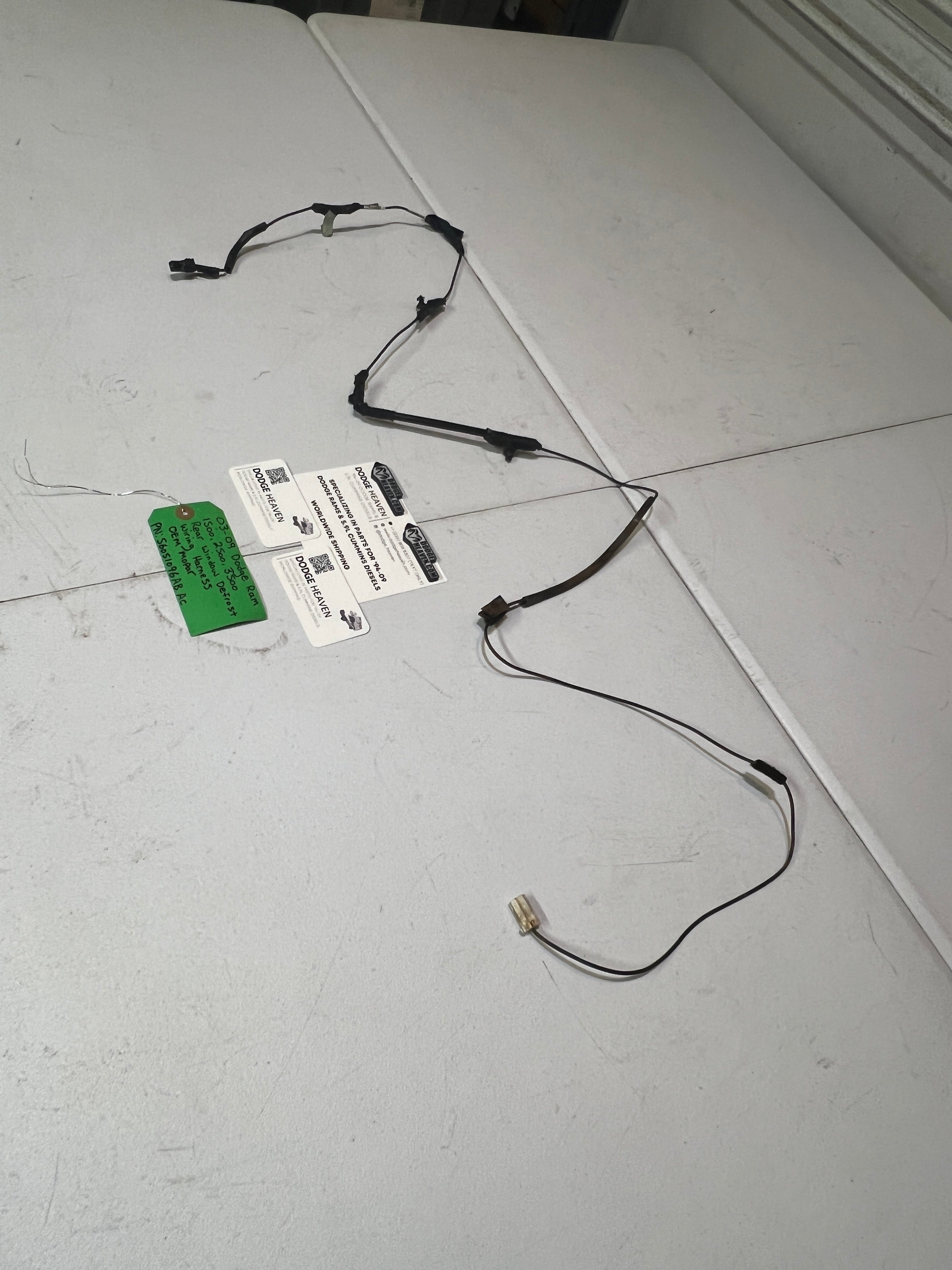 2003-2009 Dodge Ram 1500-3500 Rear Window Defrost Wiring Harness