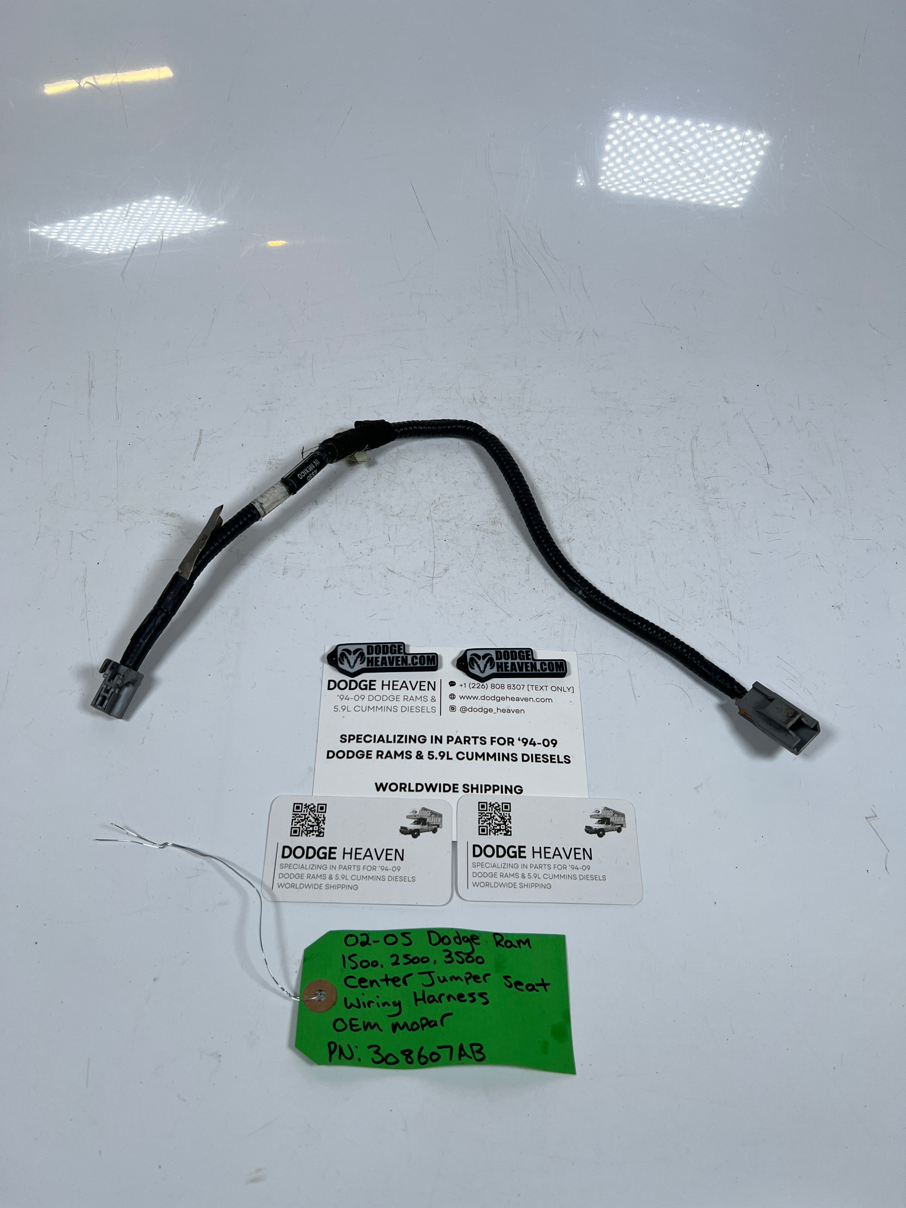 2002-2005 Dodge Ram Center Jumper Seat Wiring Harness