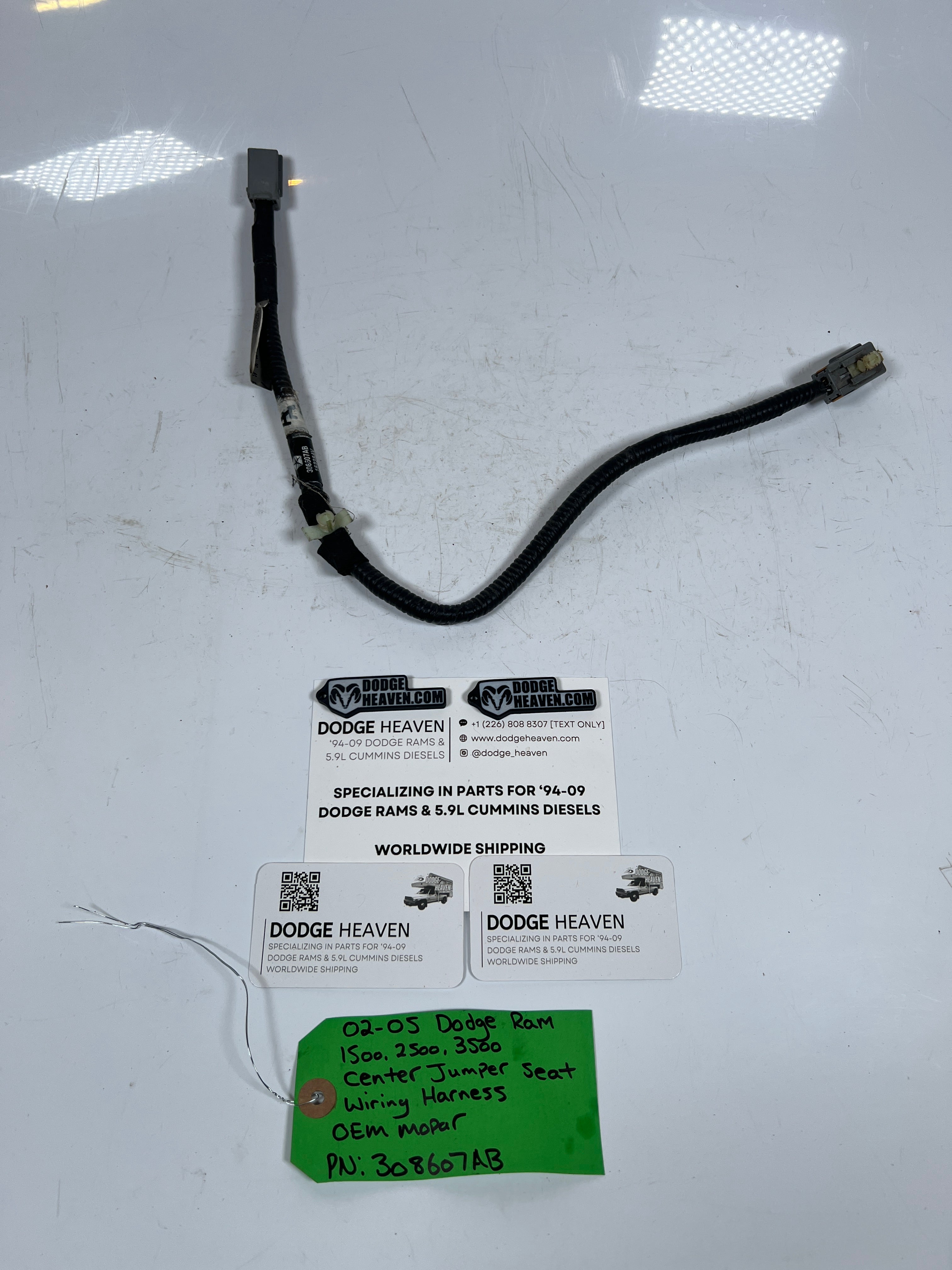 2002-2005 Dodge Ram Center Jumper Seat Wiring Harness