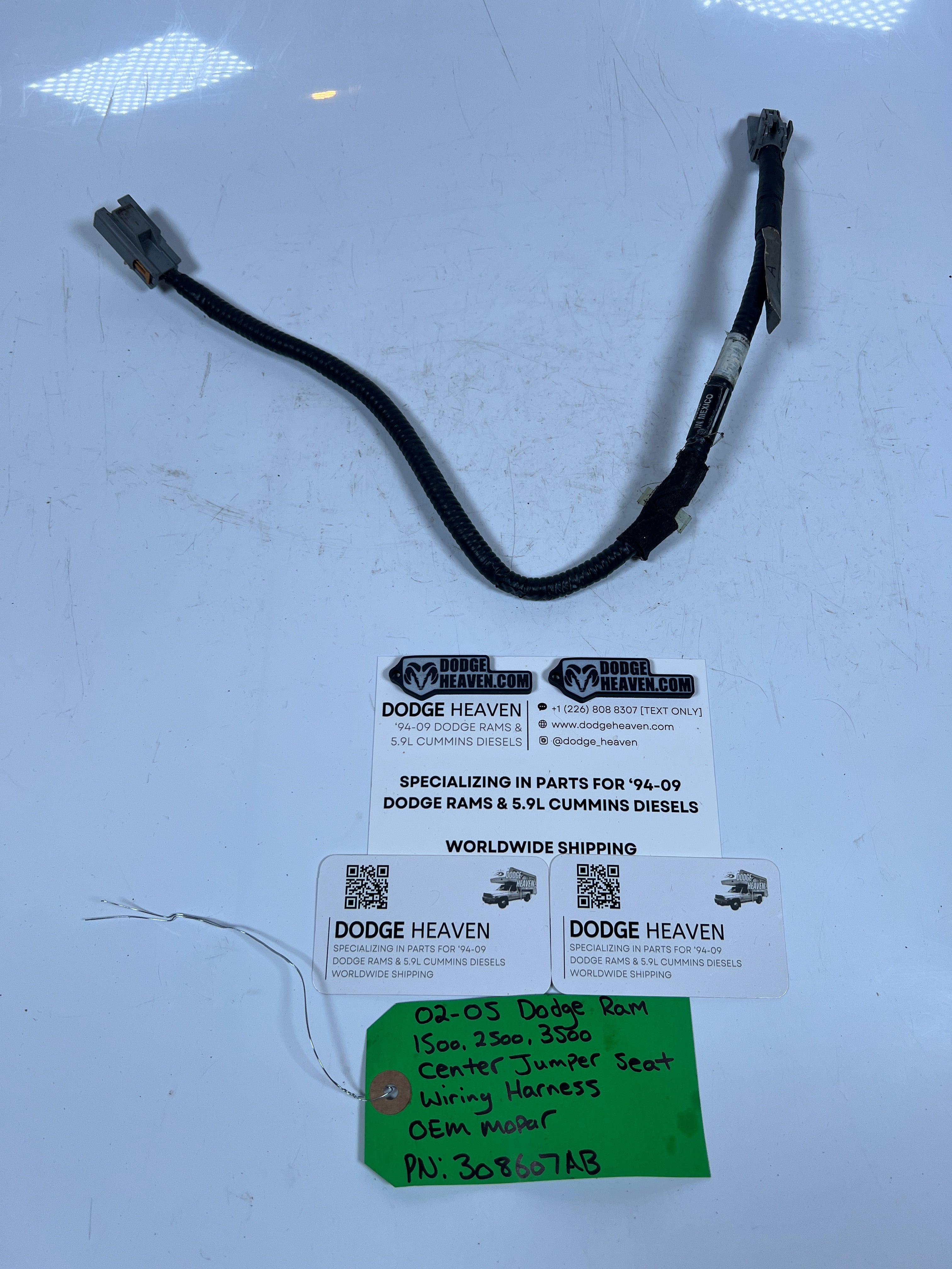 2002-2005 Dodge Ram Center Jumper Seat Wiring Harness