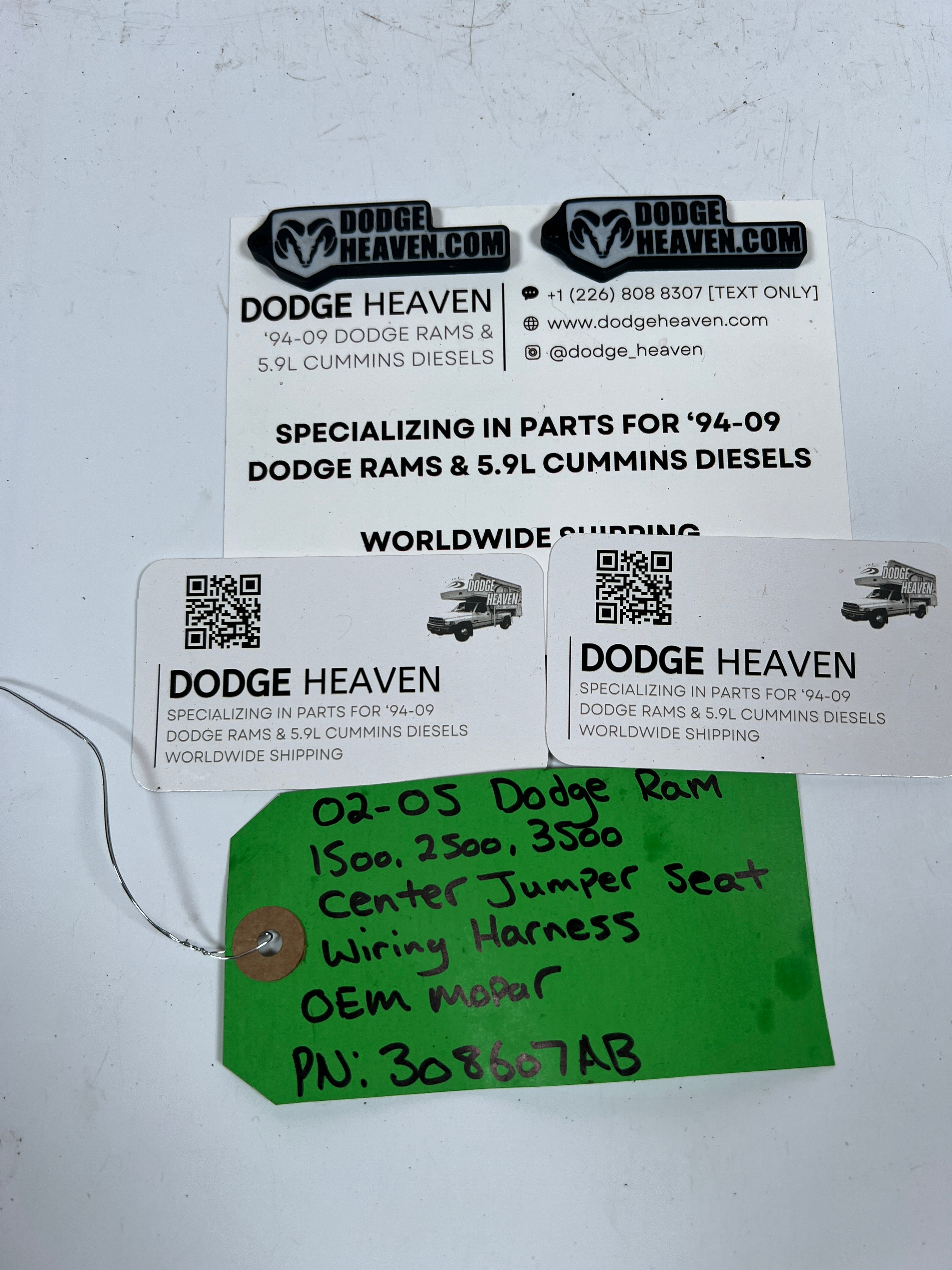 2002-2005 Dodge Ram Center Jumper Seat Wiring Harness