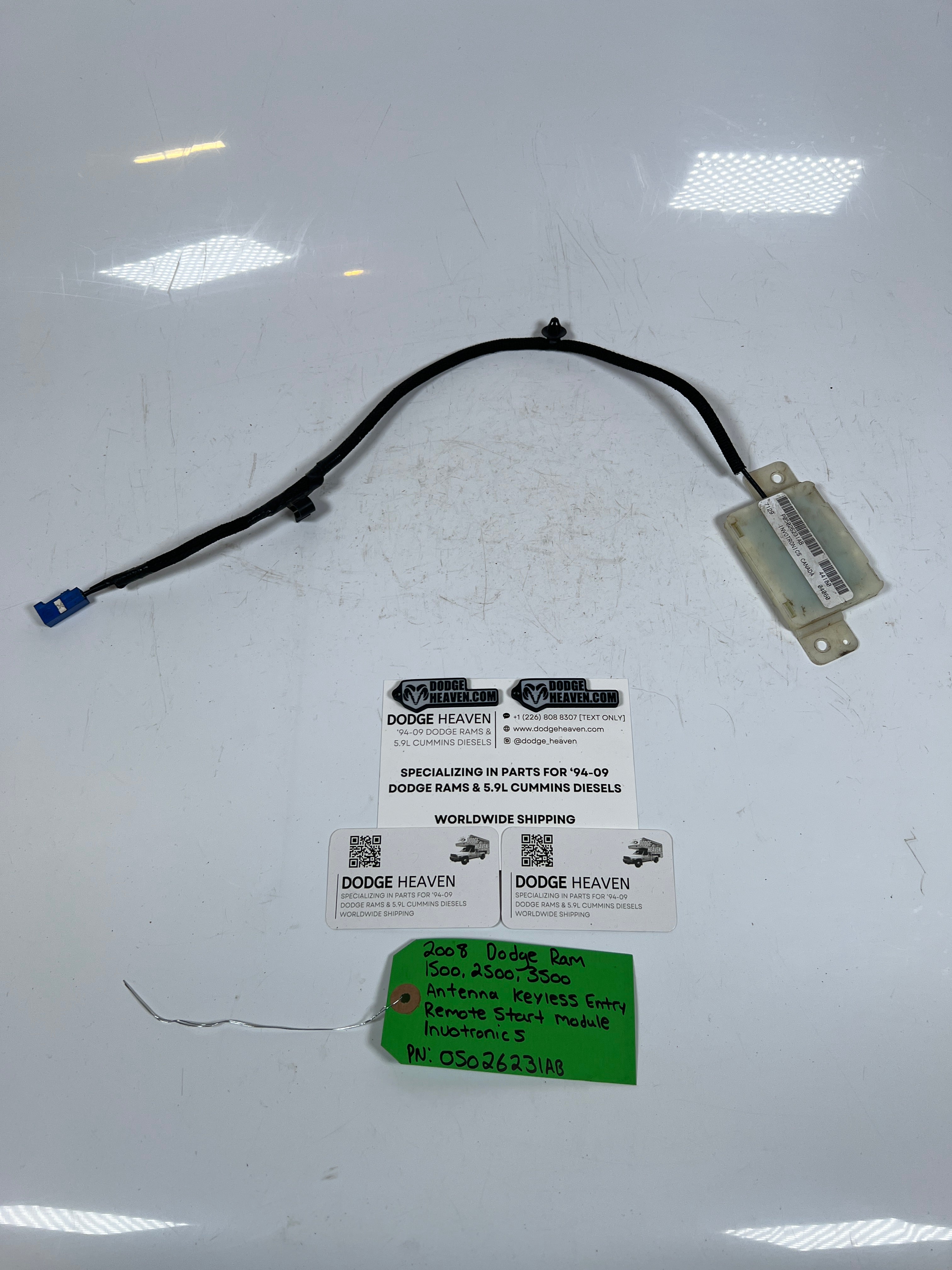 2008-2008 Dodge Ram Keyless Entry Remote Start Antenna Module